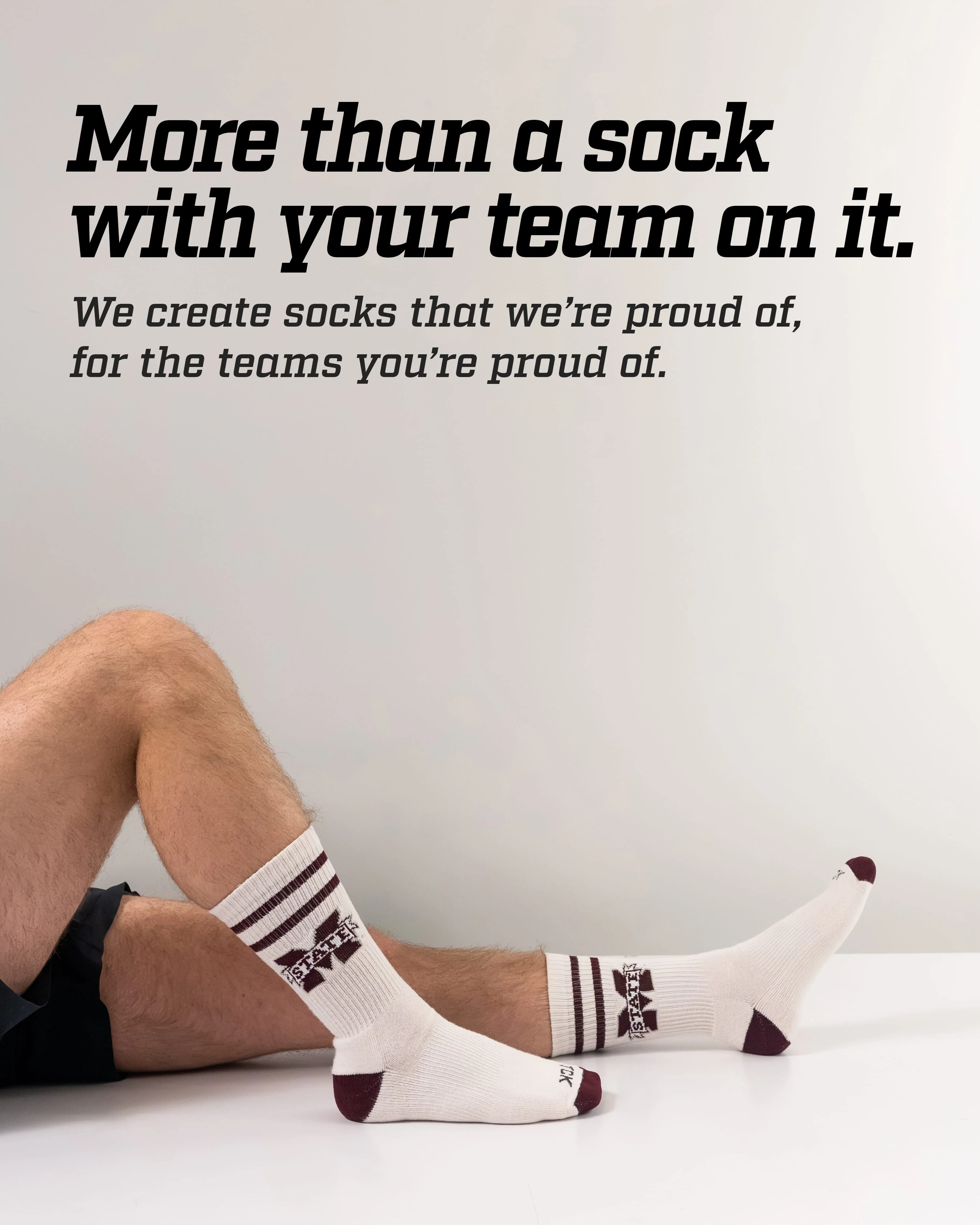 Mississippi St. Bulldogs Socks NCAA Socks For Men and Womens Soft Cotton Sock - Image 4