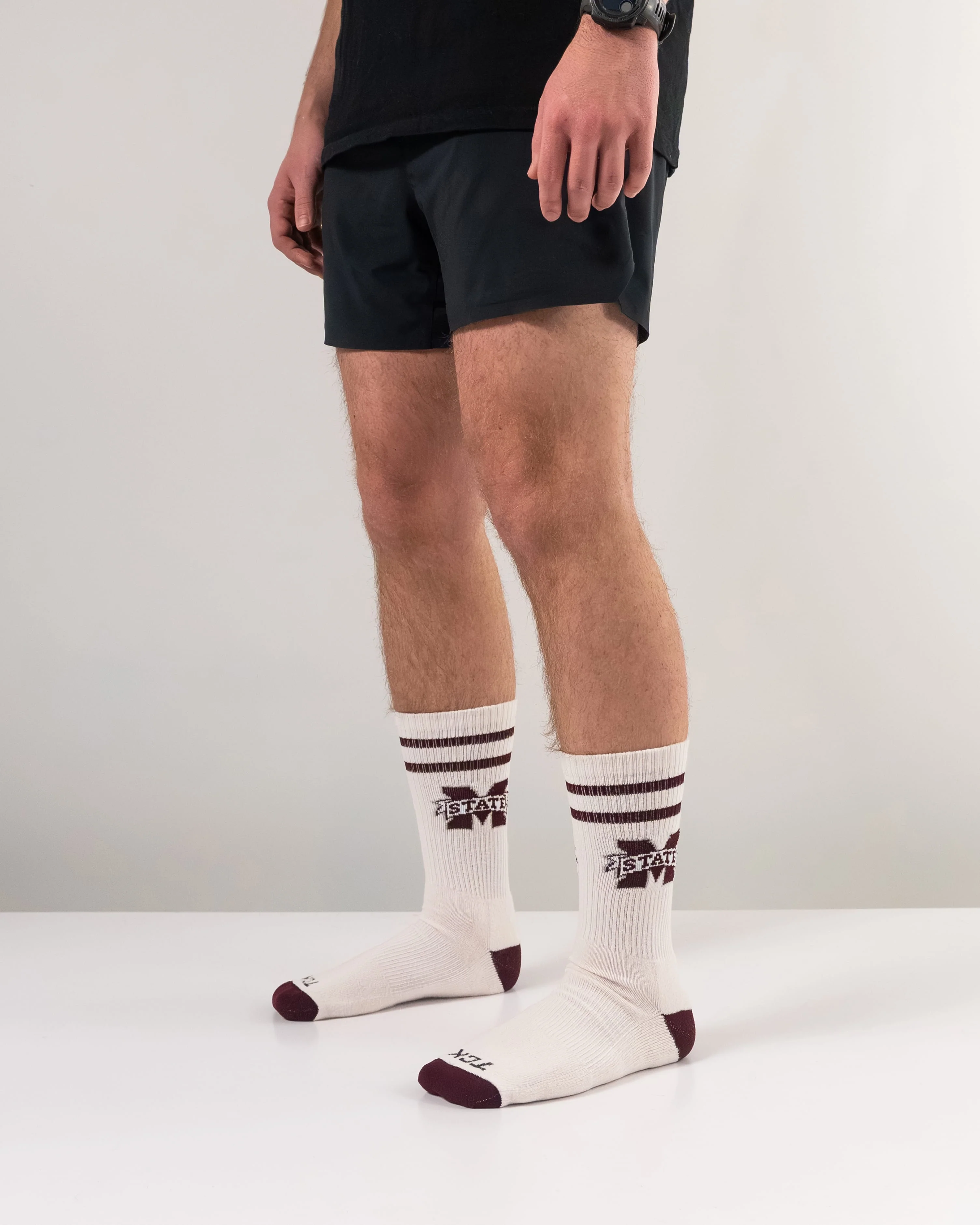 Mississippi St. Bulldogs Socks NCAA Socks For Men and Womens Soft Cotton Sock - Image 5