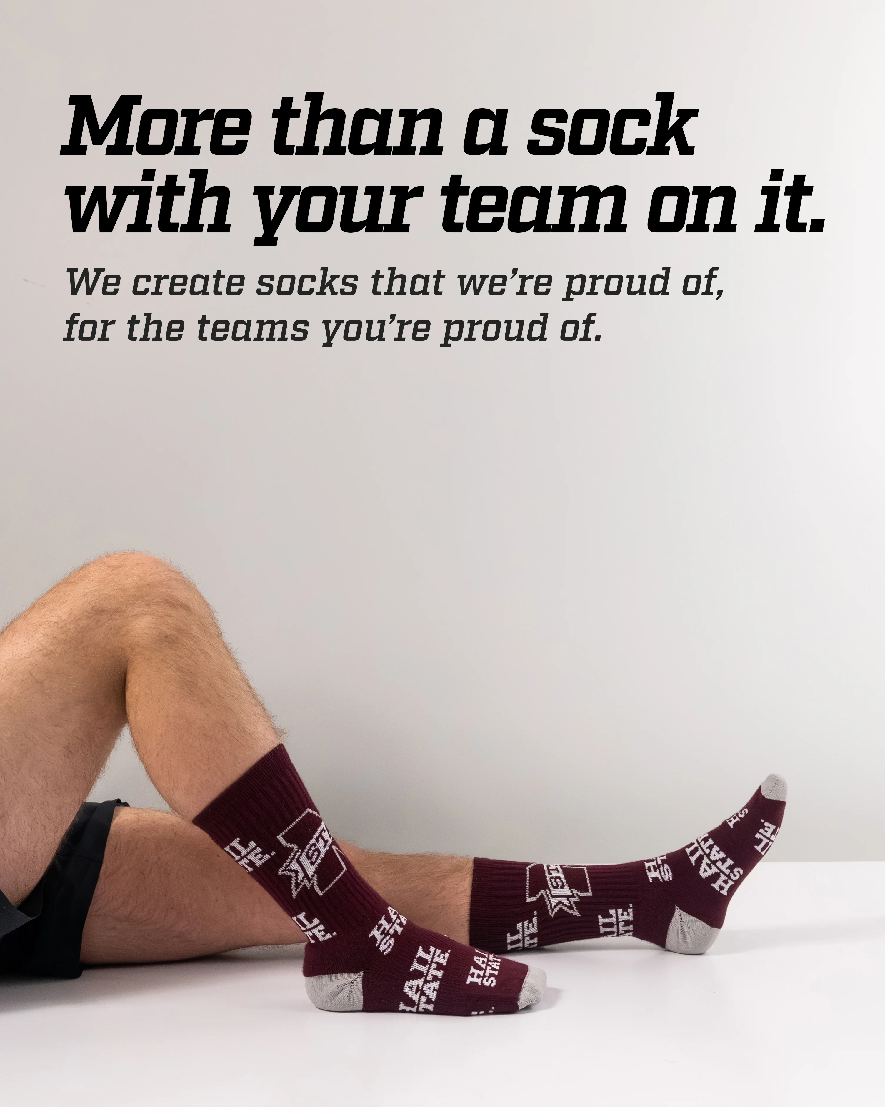 Mississippi State Bulldogs Mayhem Crew Socks - Image 3