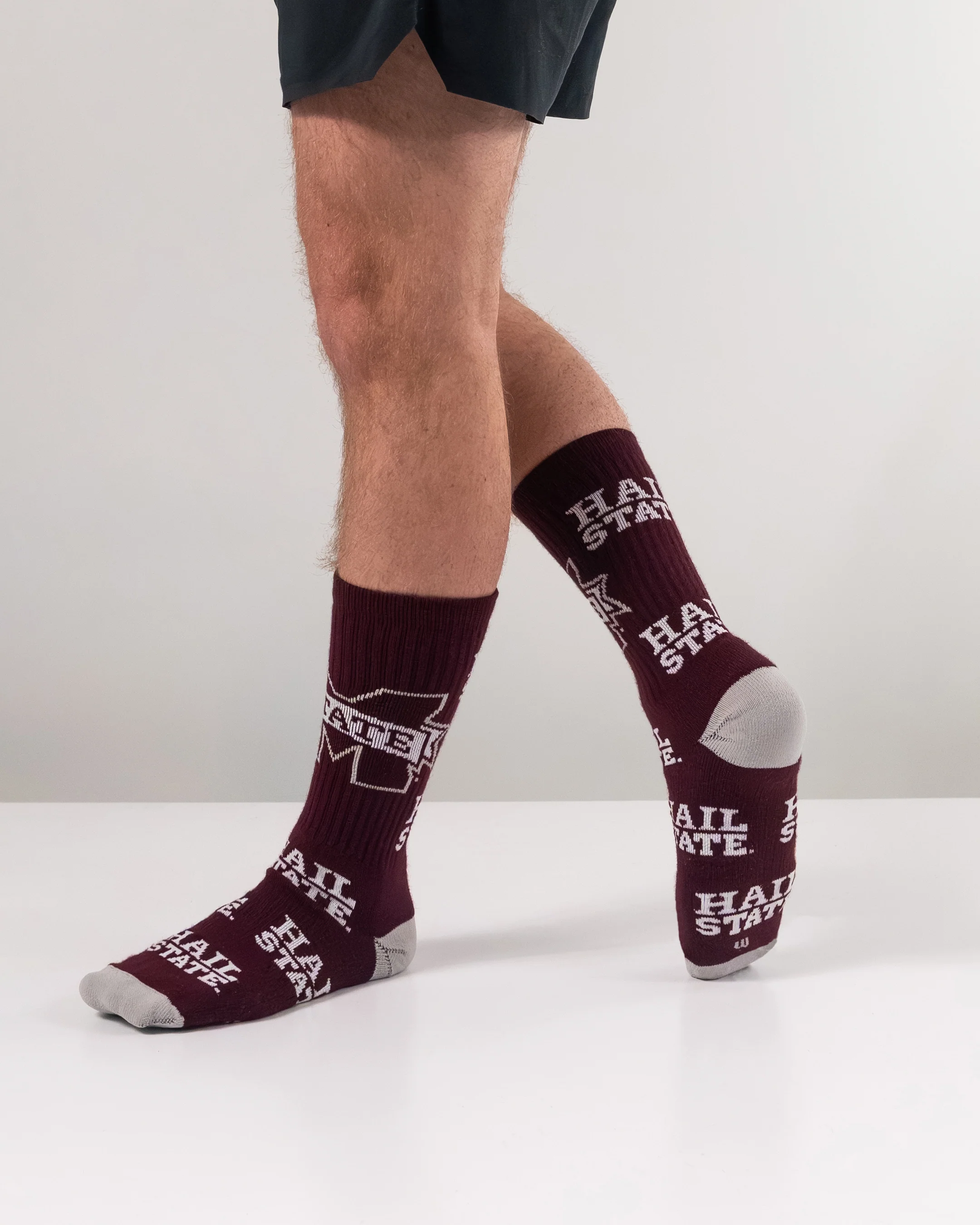 Mississippi State Bulldogs Mayhem Crew Socks - Image 4