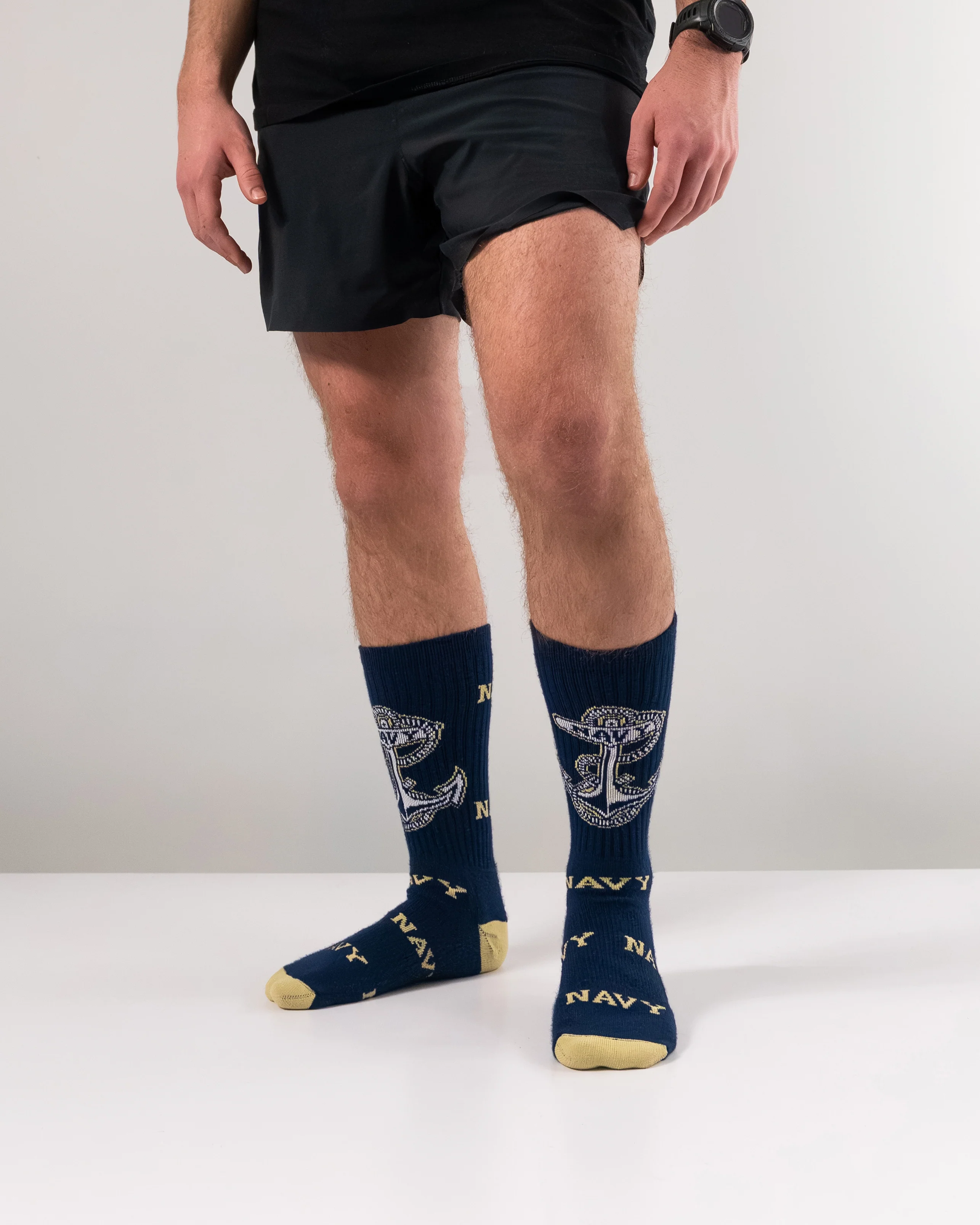 Navy Midshipmen Mayhem Crew Socks - Image 4