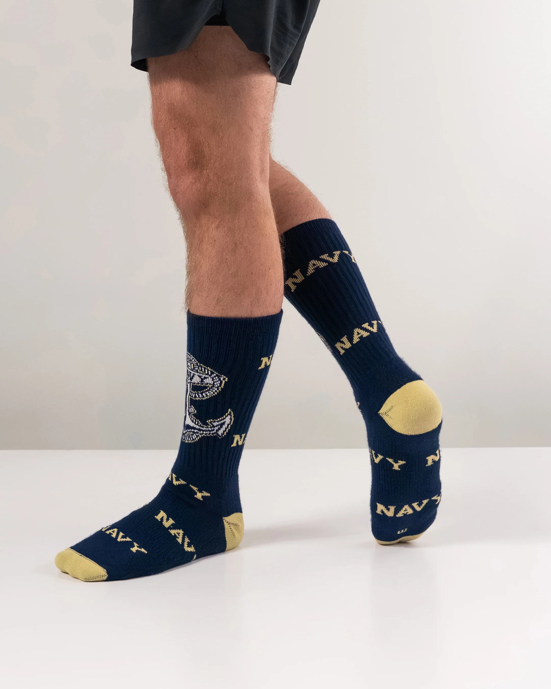 Navy Midshipmen Mayhem Crew Socks - Image 5