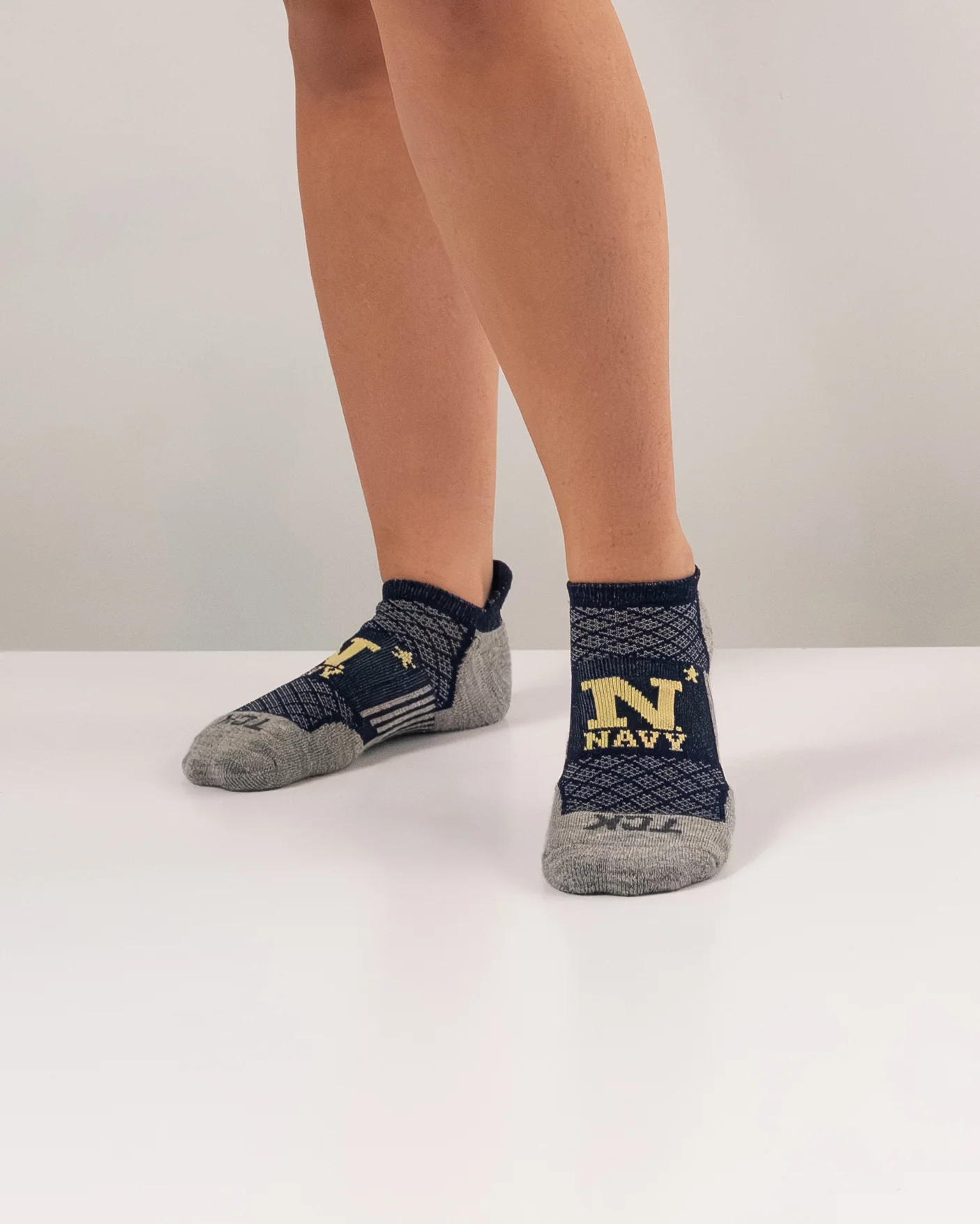 Navy Midshipmen No Show Tour Socks - Image 4
