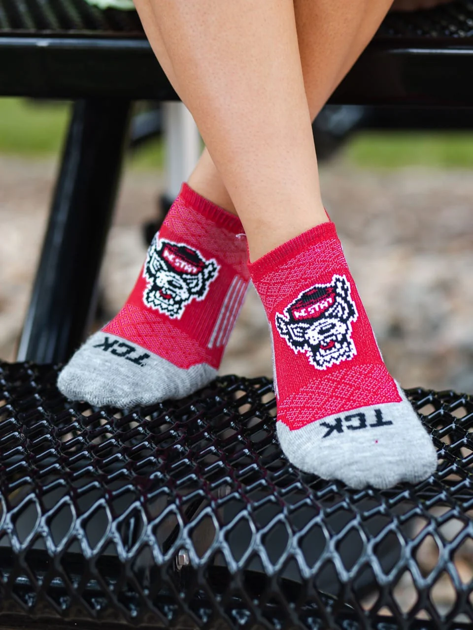 NC State Wolfpack No Show Tour Socks - Image 5