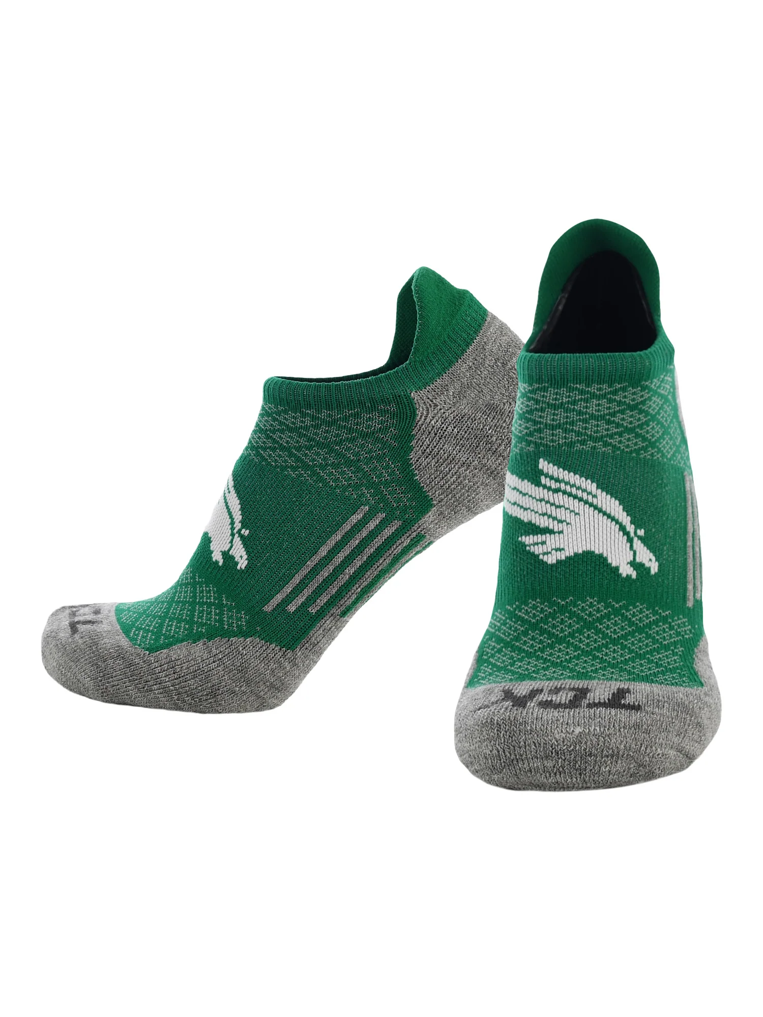 North Texas Mean Green No Show Tour Socks