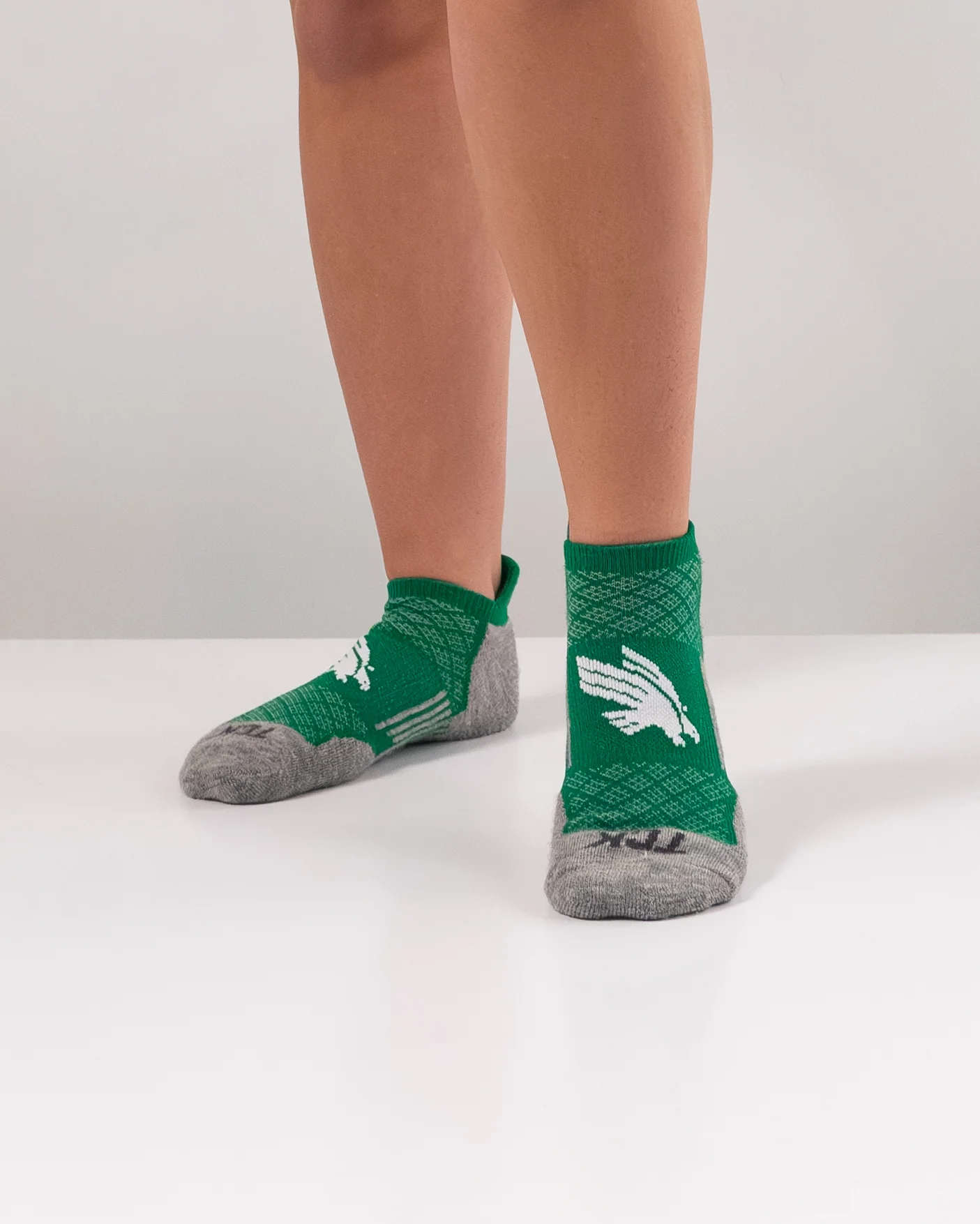 North Texas Mean Green No Show Tour Socks - Image 4