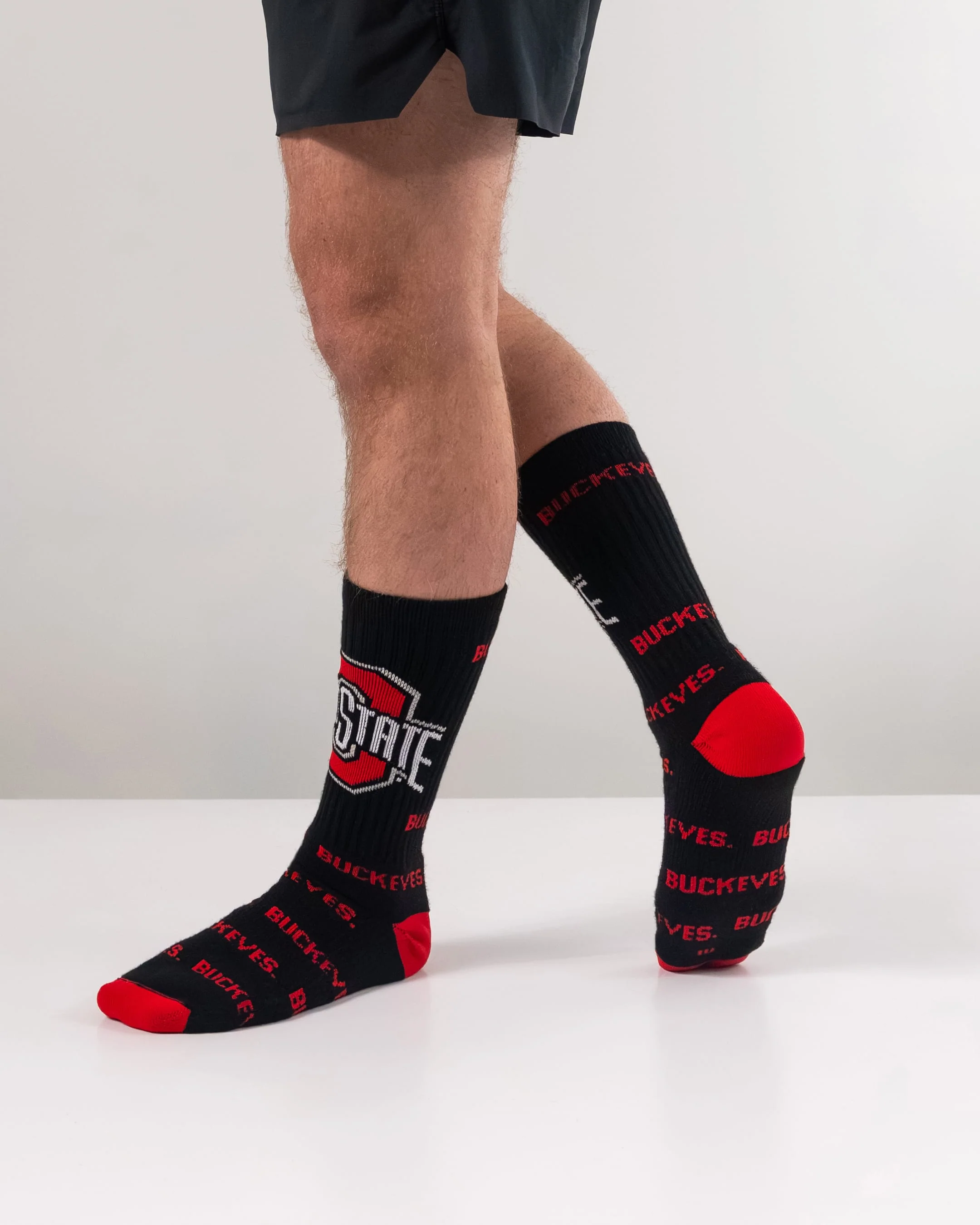 Ohio State Buckeyes Mayhem Crew Socks - Image 5