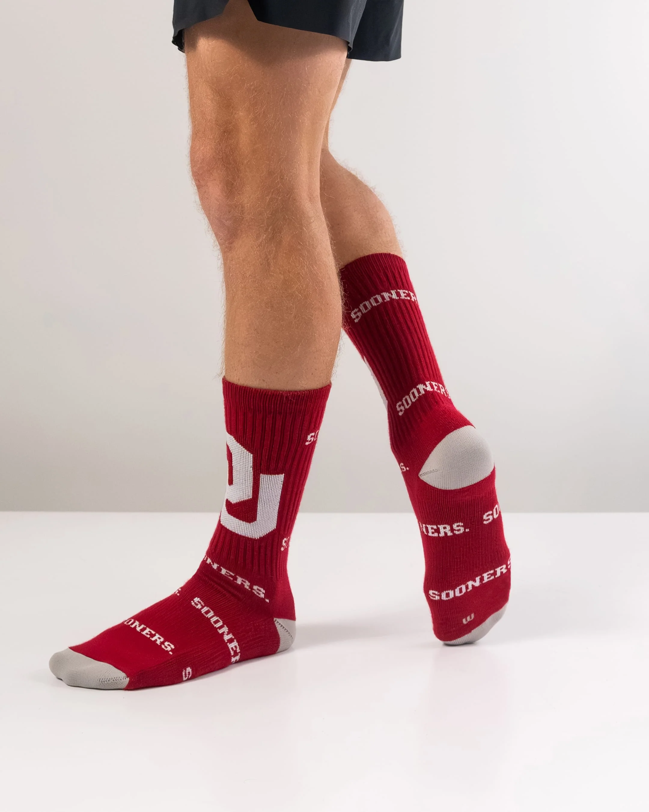 Oklahoma Sooners Mayhem Crew Socks - Image 5