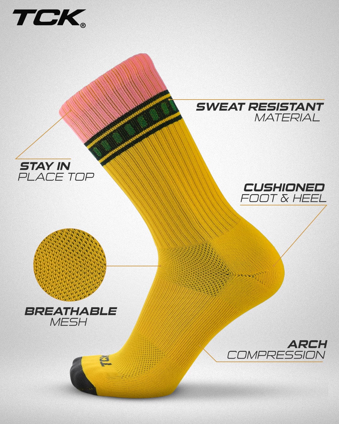 On Point Pencil Crew Socks - Image 3