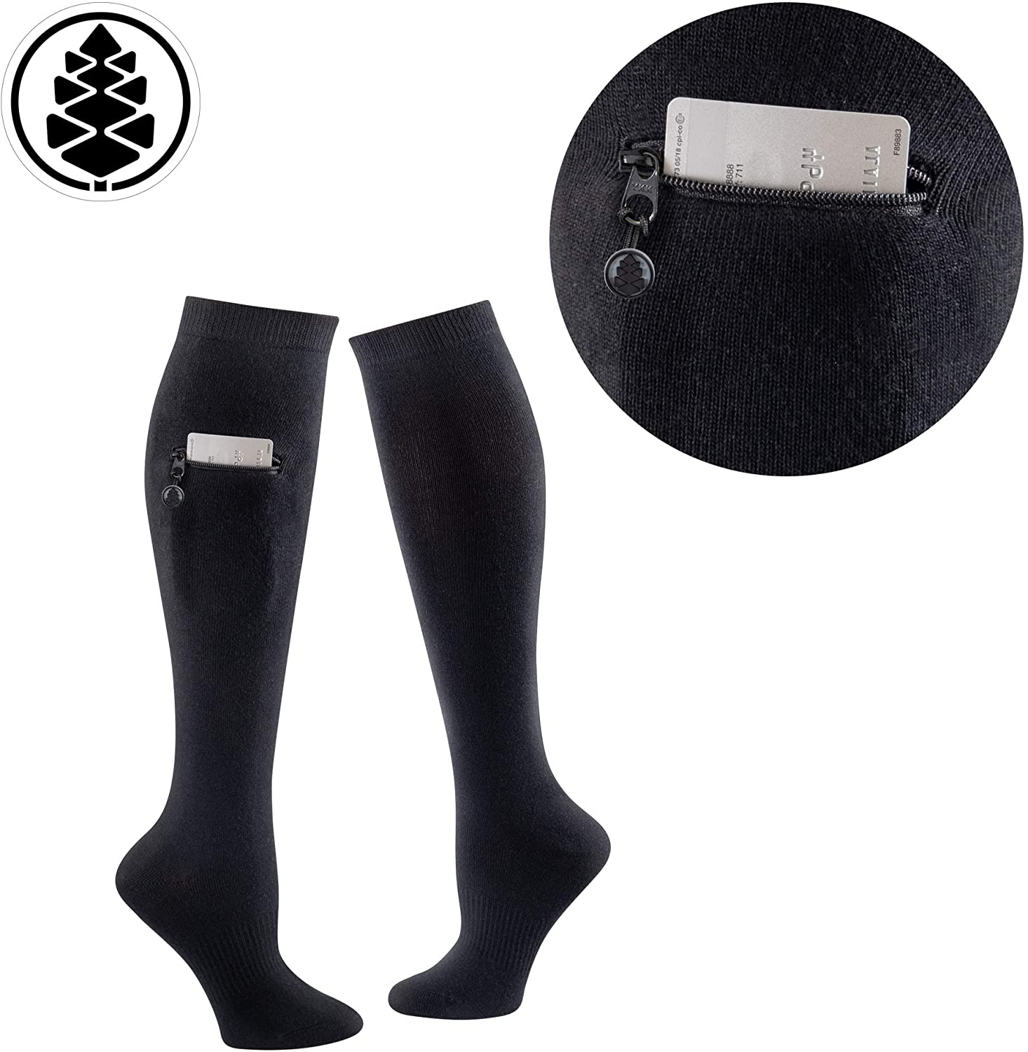 Performance Knee High Socks with Zip Pocket Miss Zippy - Image 2