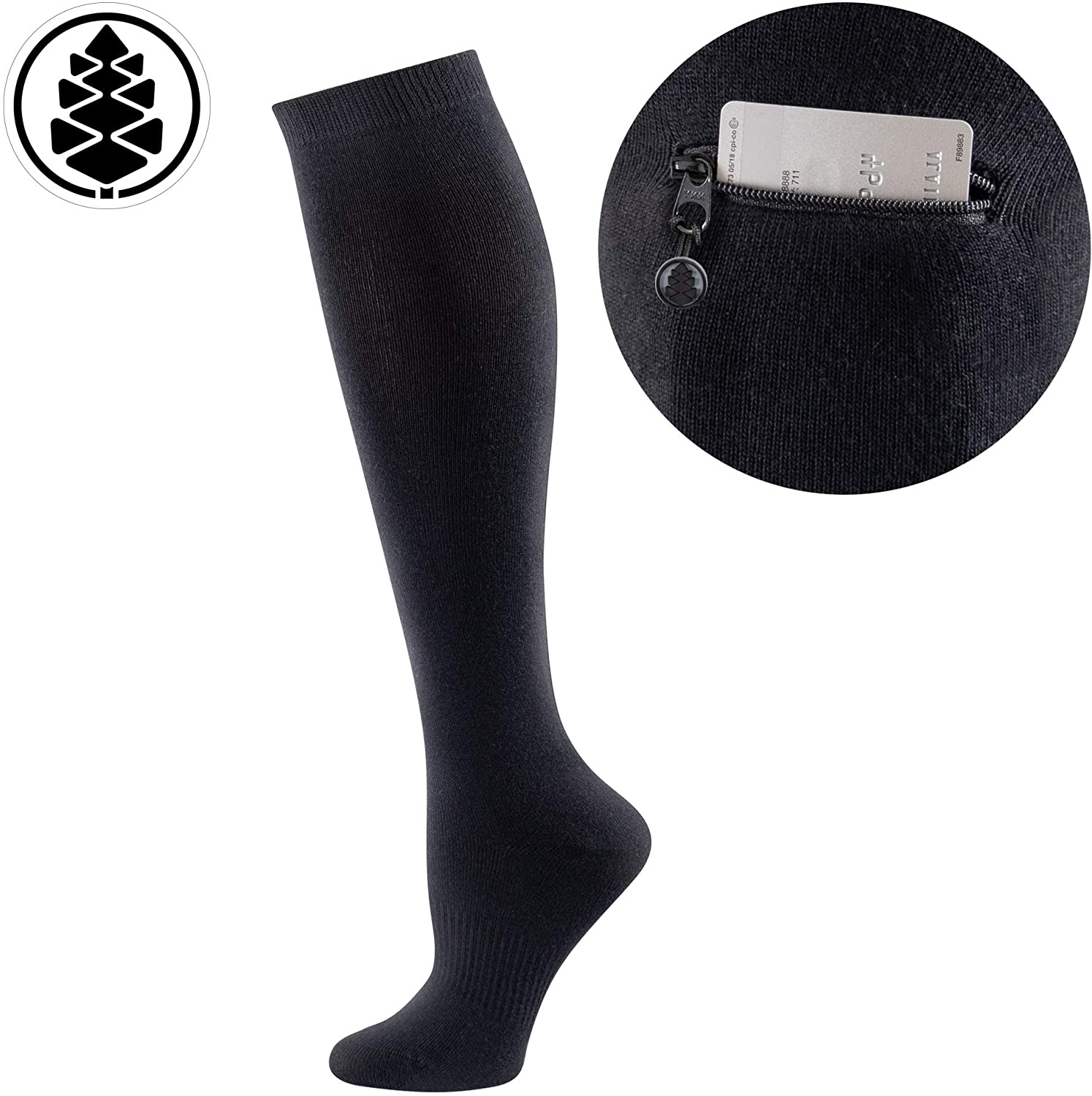 Performance Knee High Socks with Zip Pocket Miss Zippy - Image 4