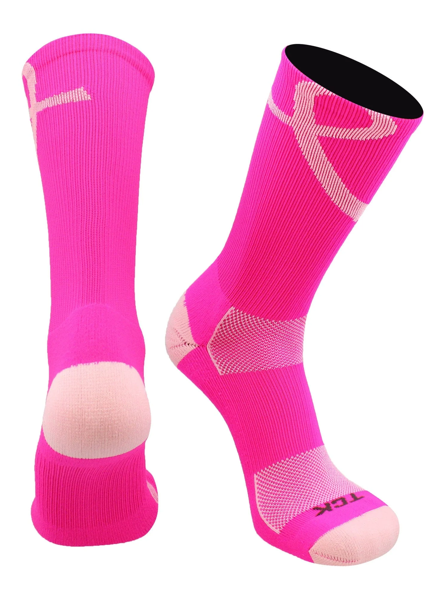 Pink Ribbon Awareness Socks Crew Length - Image 9