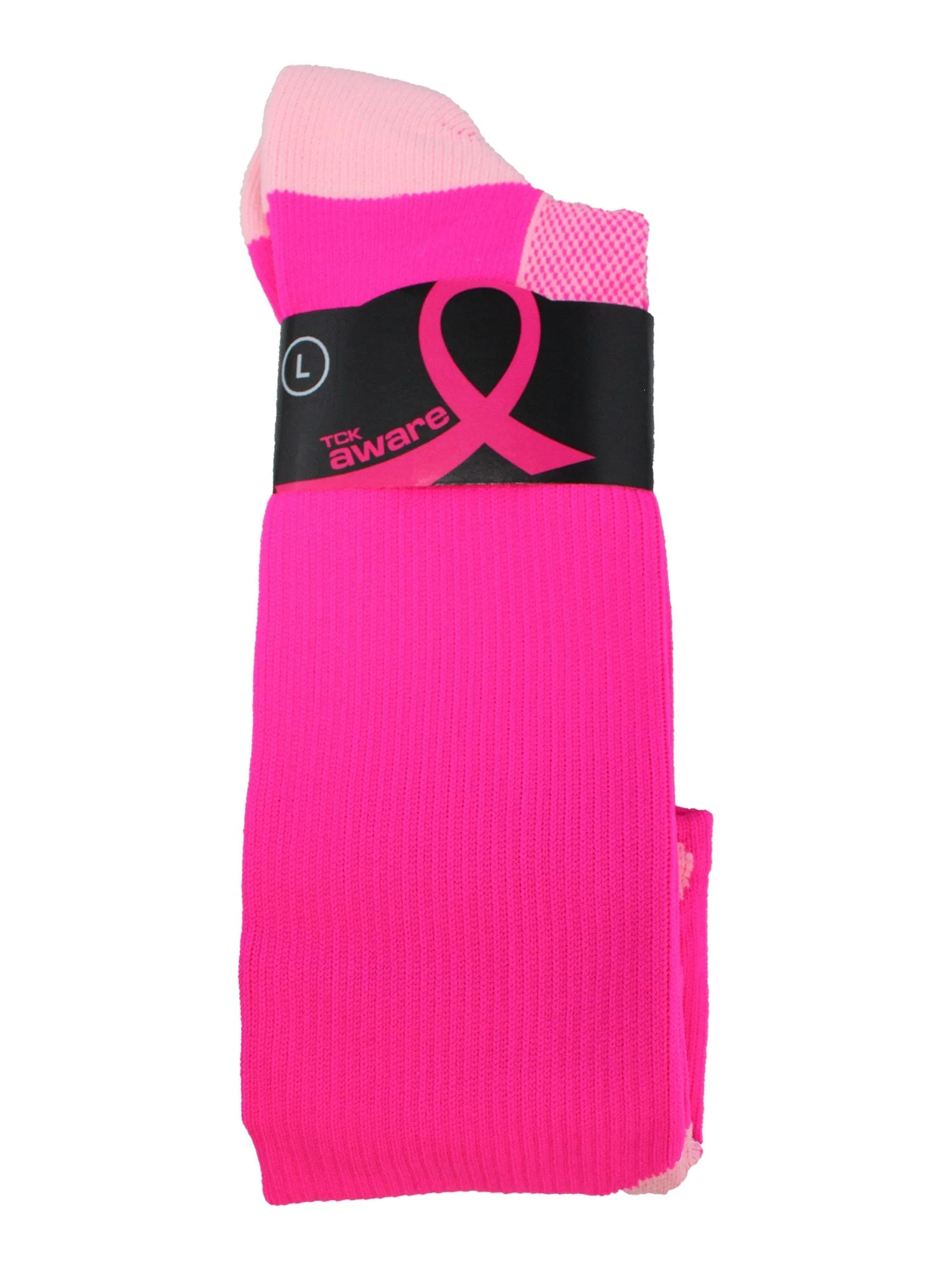 Pink Ribbon Awareness Socks Over the Calf - Image 3