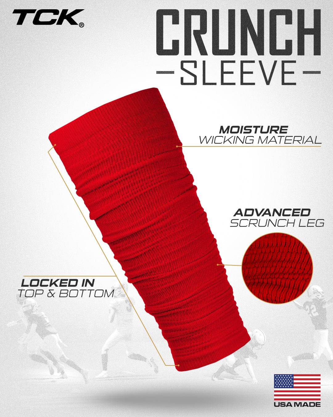 Pre Scrunched Football Leg Sleeves For Men and Boys - Image 21