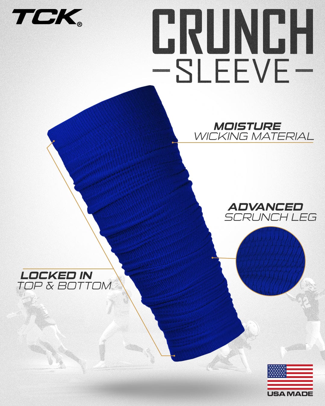 Pre Scrunched Football Leg Sleeves For Men and Boys - Image 27