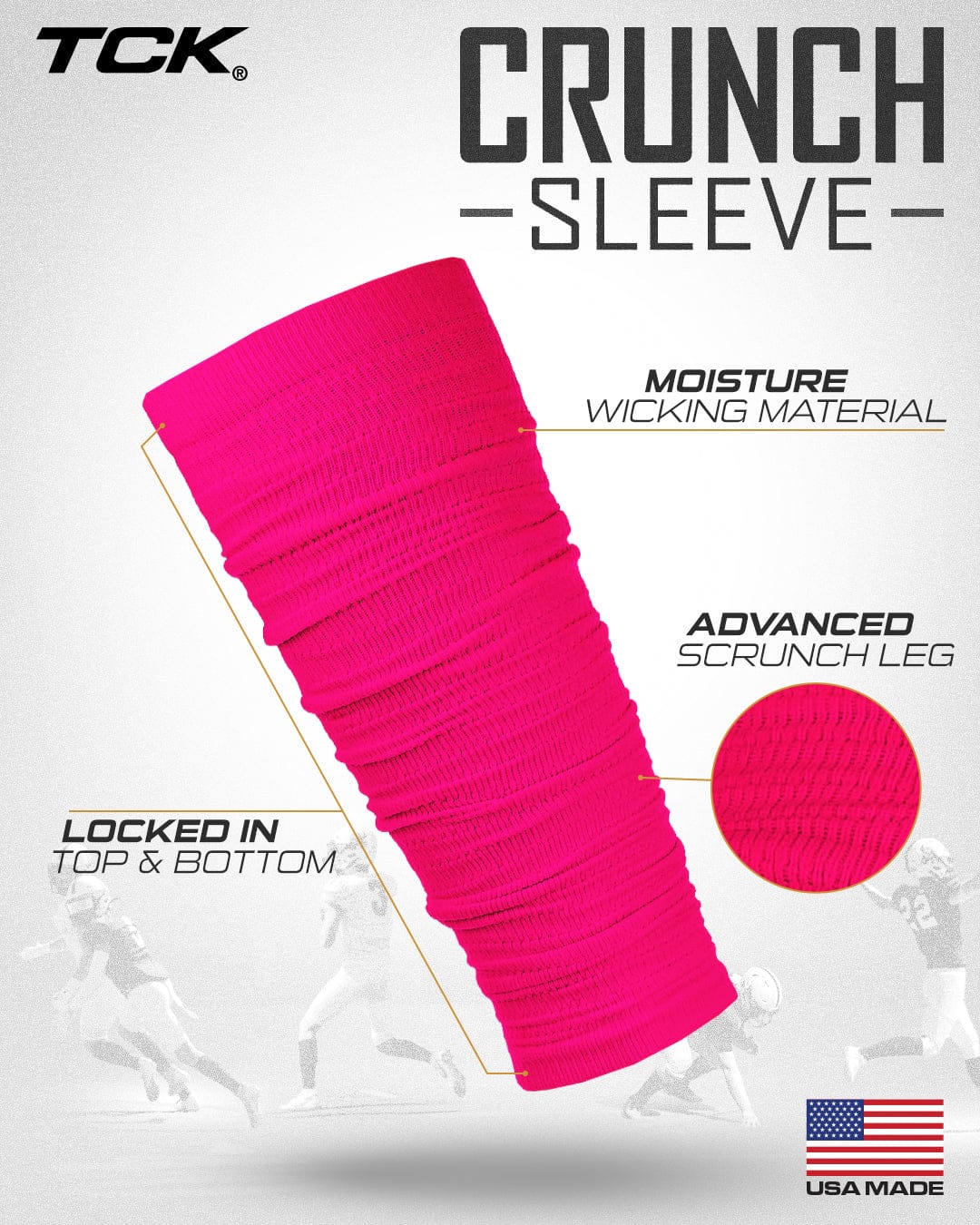 Pre Scrunched Football Leg Sleeves For Men and Boys - Image 33