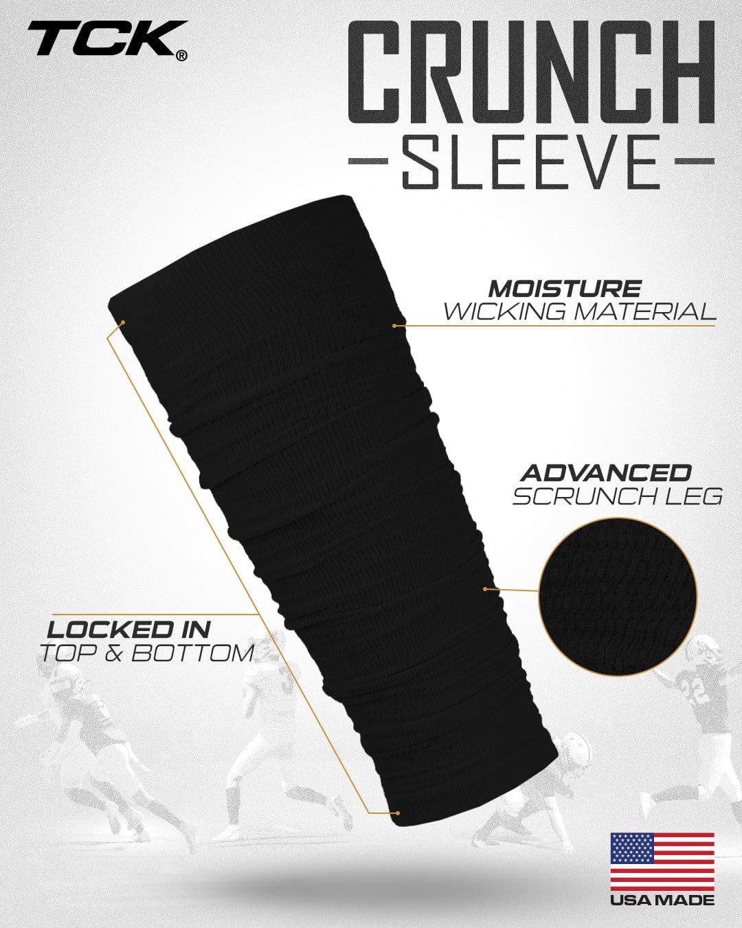 Pre Scrunched Football Leg Sleeves For Men and Boys - Image 9