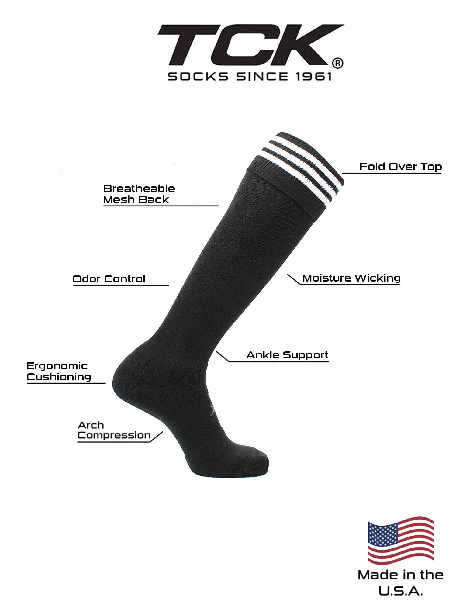 Premier Soccer Socks with Fold Down Stripes - Image 4