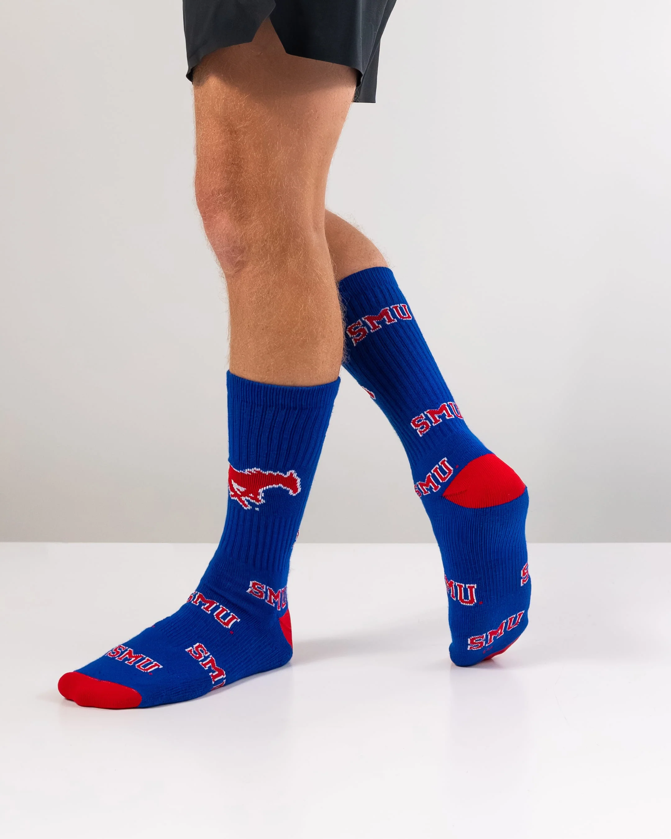 SMU Mustangs Mayhem Crew Socks - Image 5