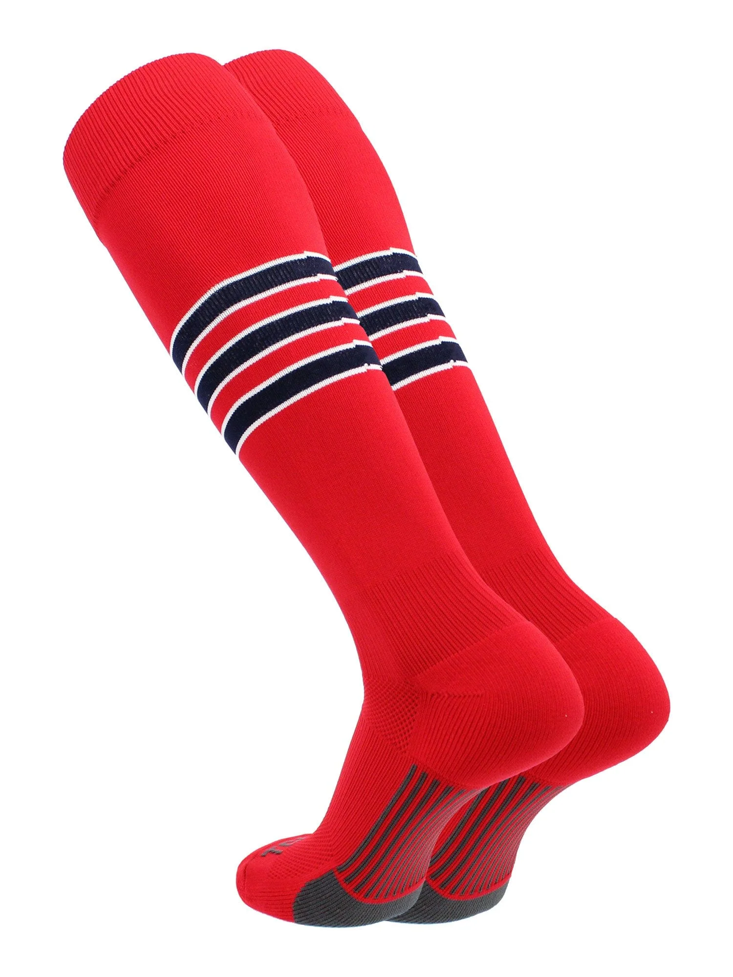 TCK Made in USA Dugout Series Accent Trim Striped Baseball Socks - Image 15