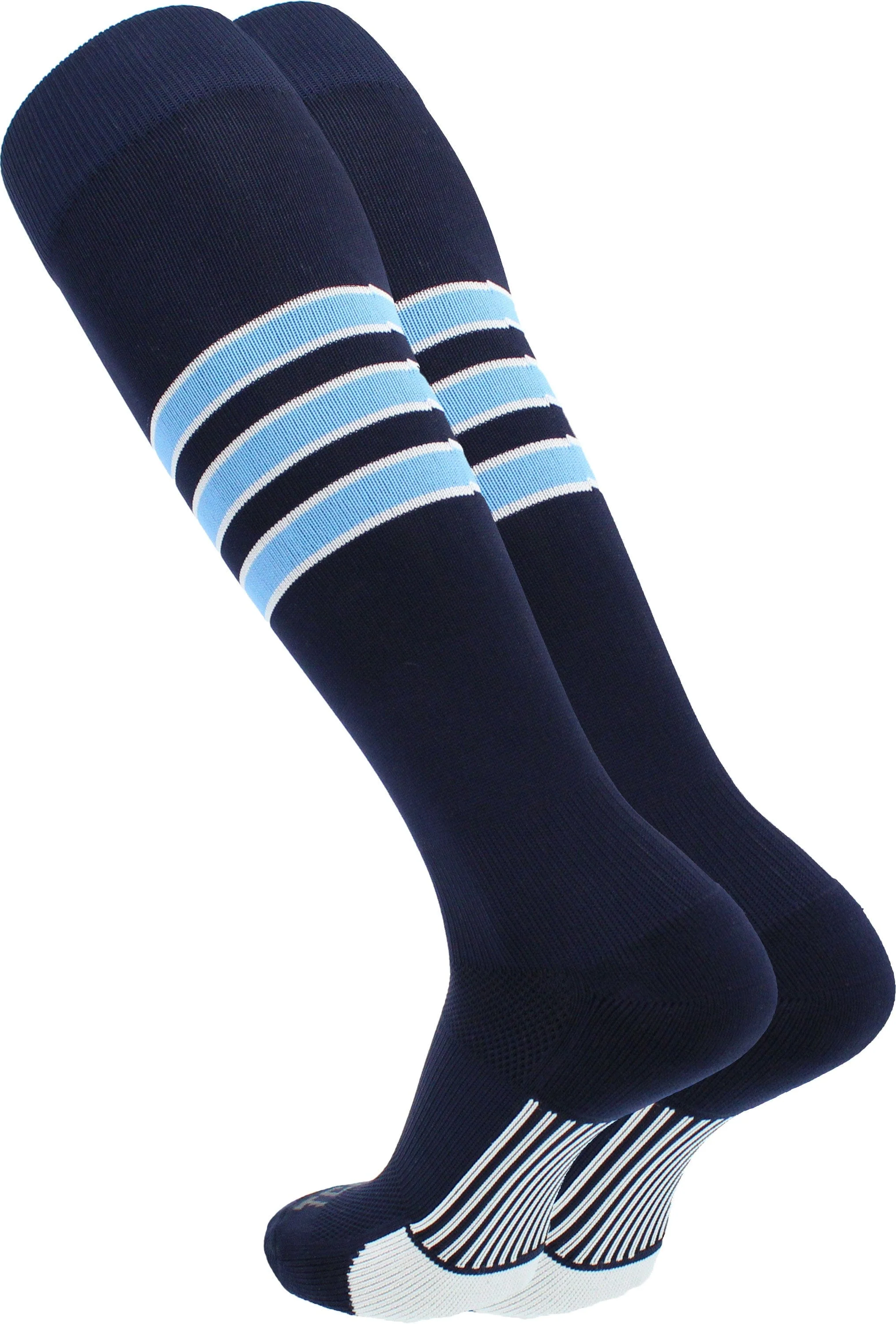 TCK Made in USA Dugout Series Accent Trim Striped Baseball Socks - Image 9