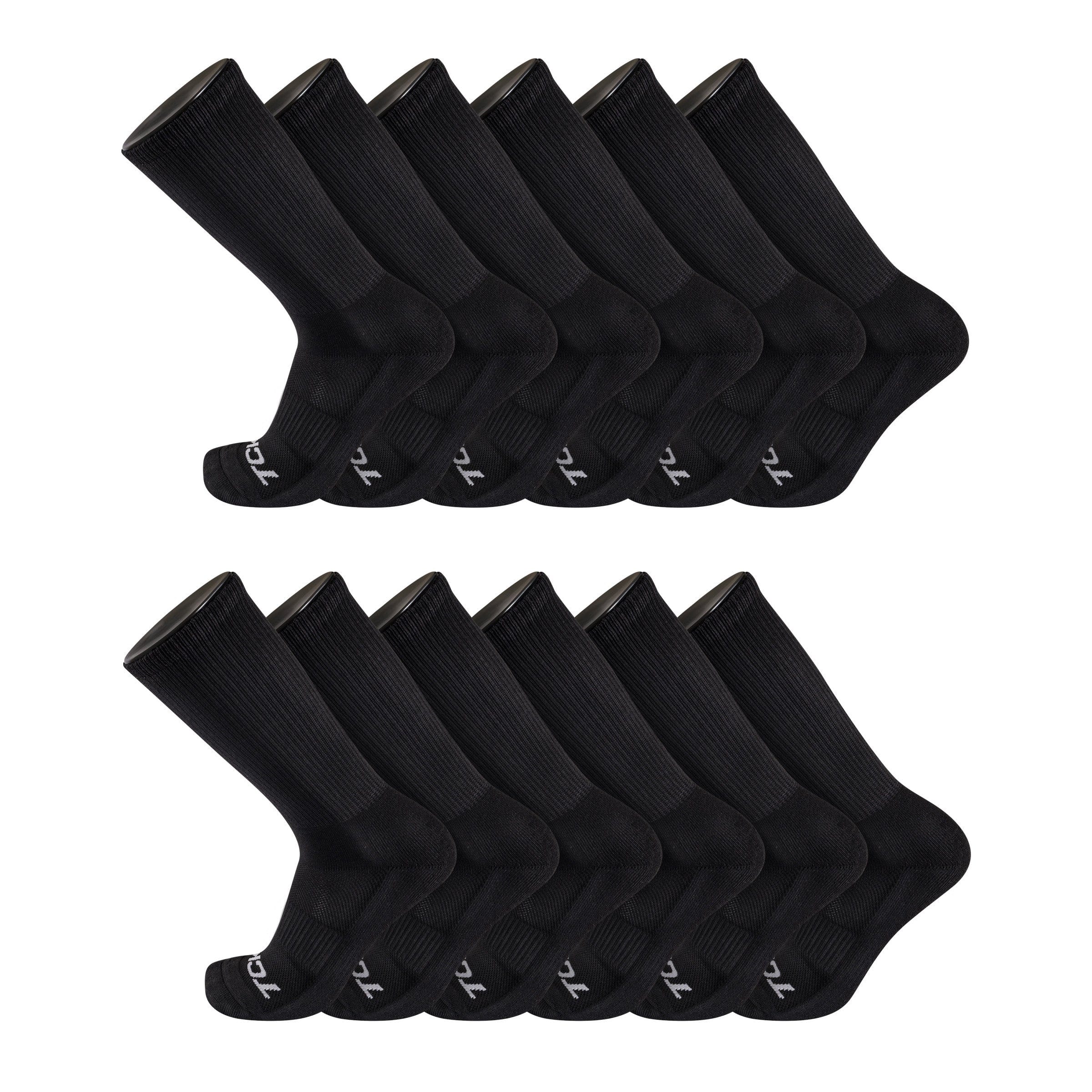 Seamless, Cushioned Crew Socks: Moisture Wicking Work & Sport - Image 12