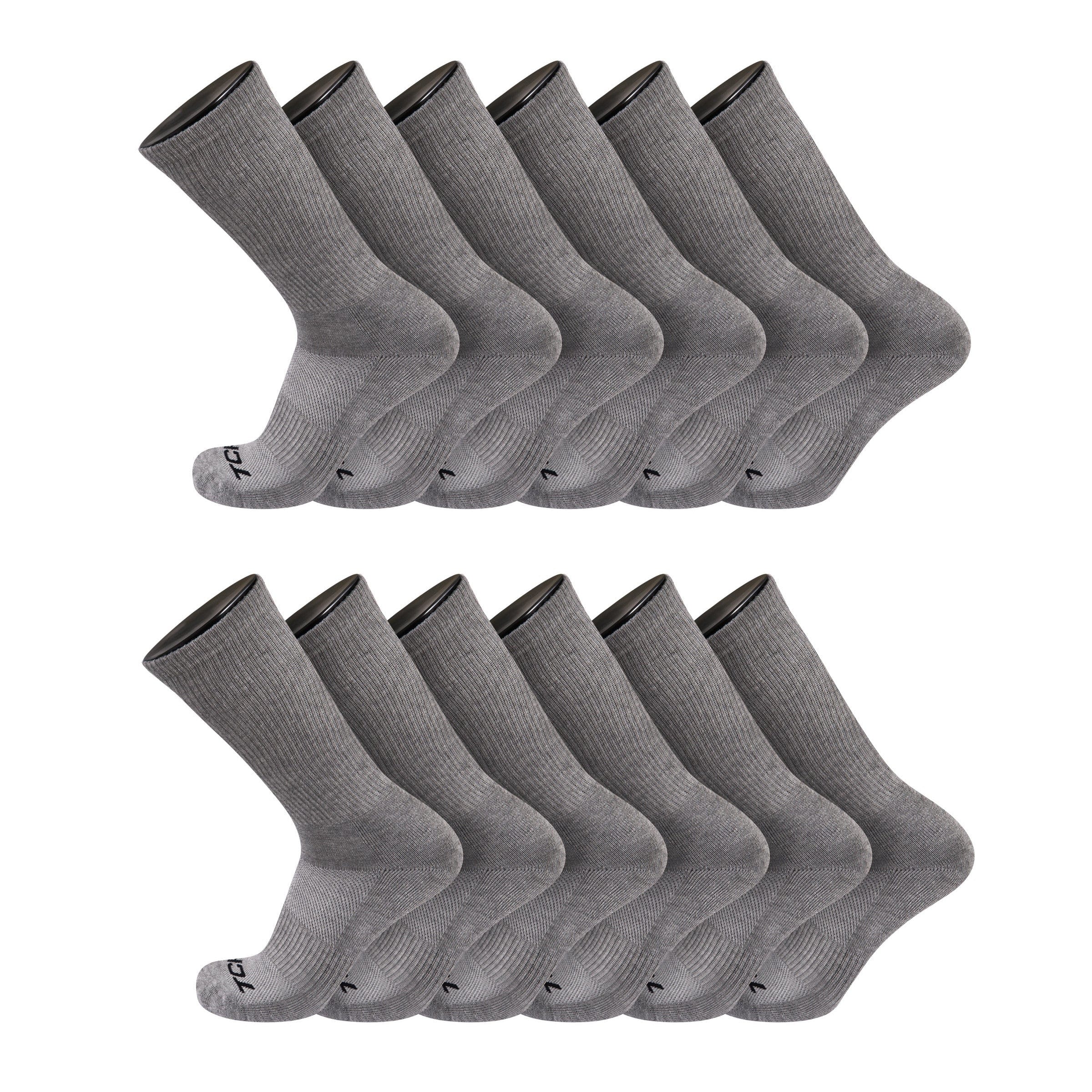 Seamless, Cushioned Crew Socks: Moisture Wicking Work & Sport - Image 14