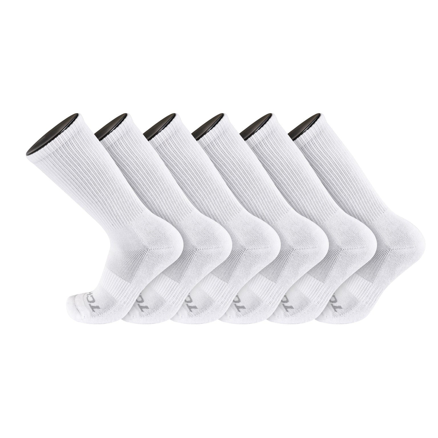 Seamless, Cushioned Crew Socks: Moisture Wicking Work & Sport - Image 20