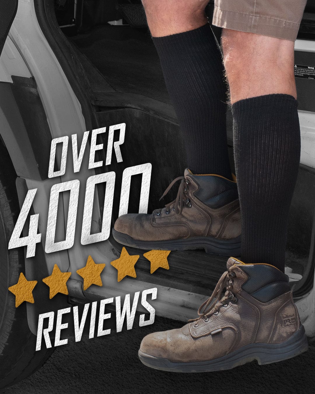 Long Work & Athletic Socks Over the Calf 6-Pack - Image 3
