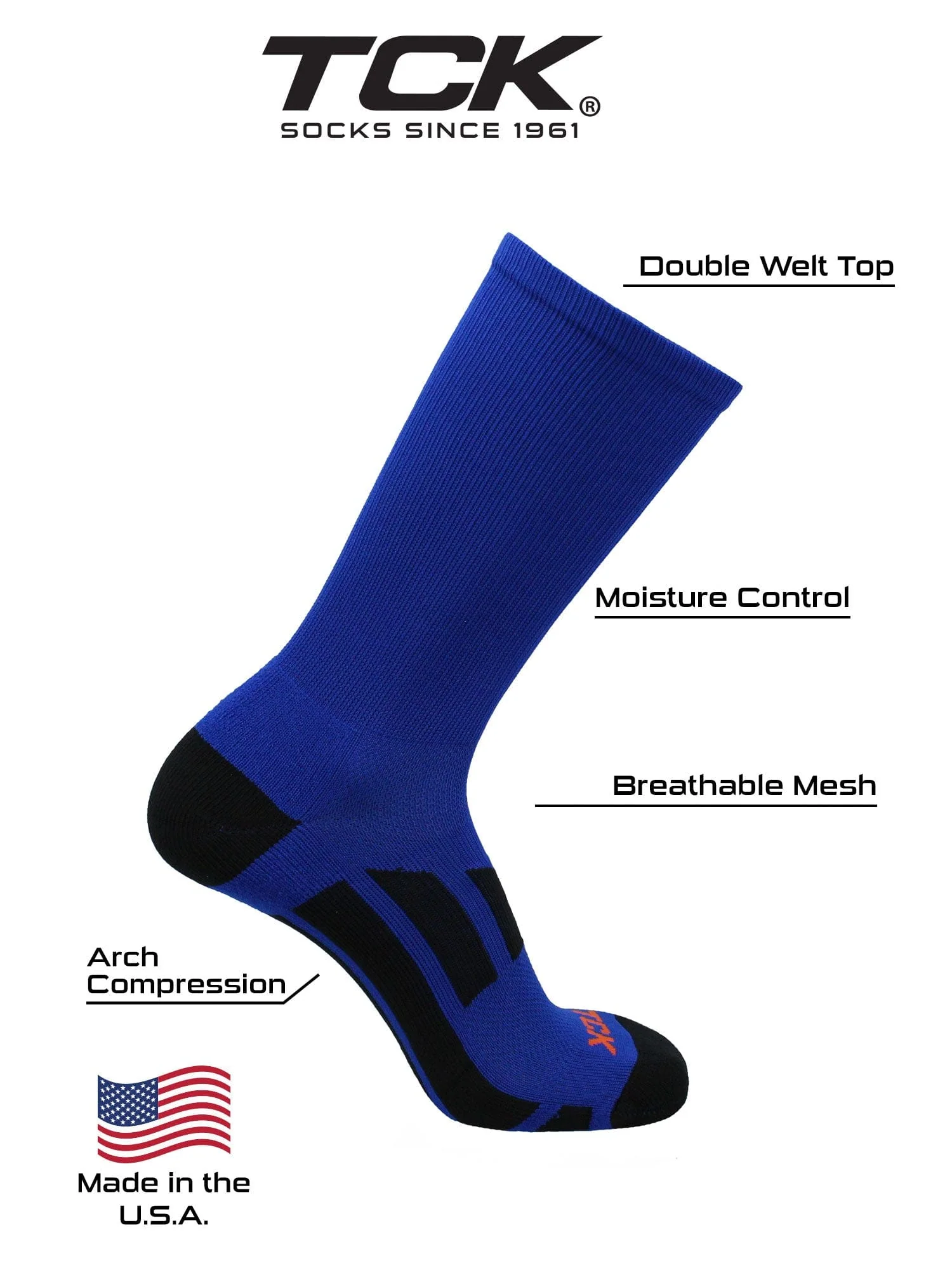 Elite Performance Sports Socks 2.0 Crew Length - Image 3