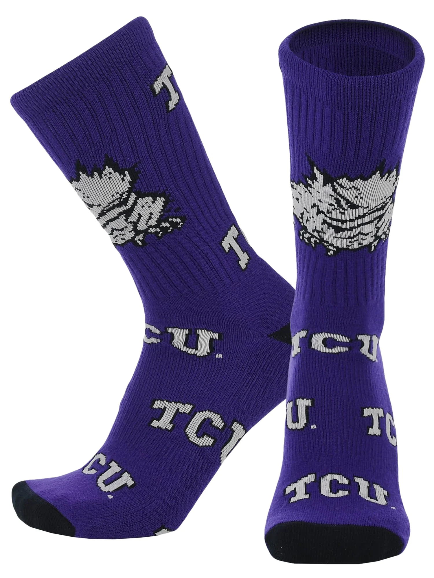TCU Horned Frogs Mayhem Crew Socks