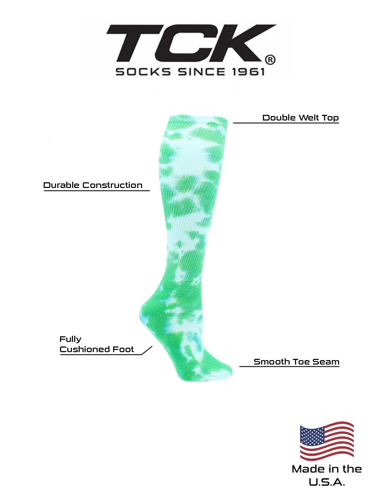 Tie Dye Multisport Tube Socks Soccer Softball - Image 4