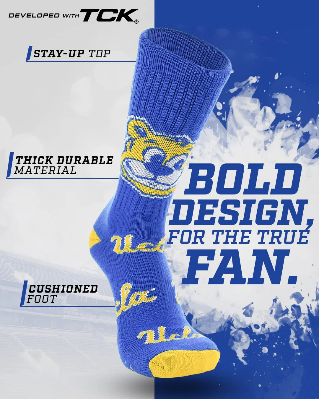 UCLA Bruins Mayhem Crew Socks - Image 2