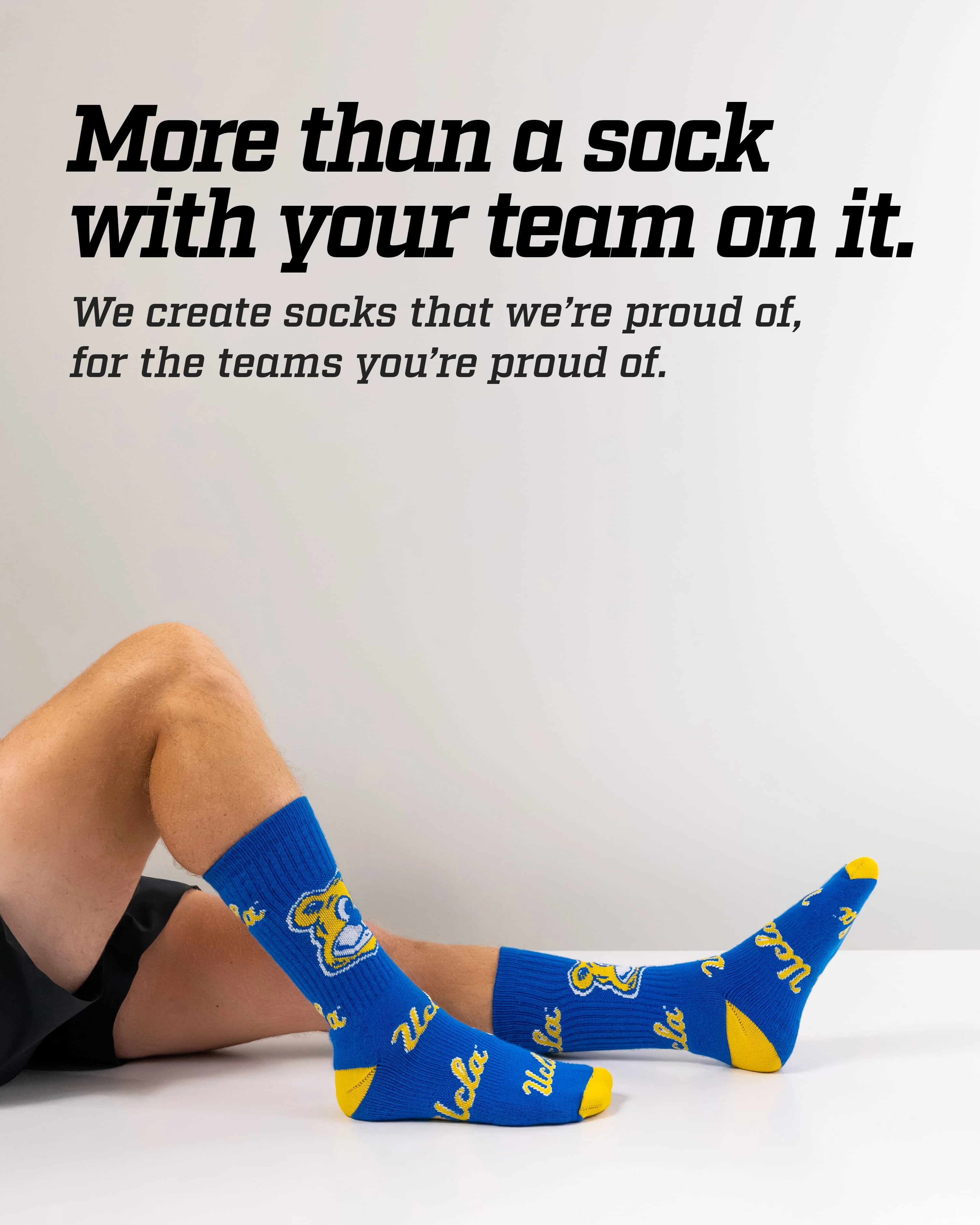 UCLA Bruins Mayhem Crew Socks - Image 3