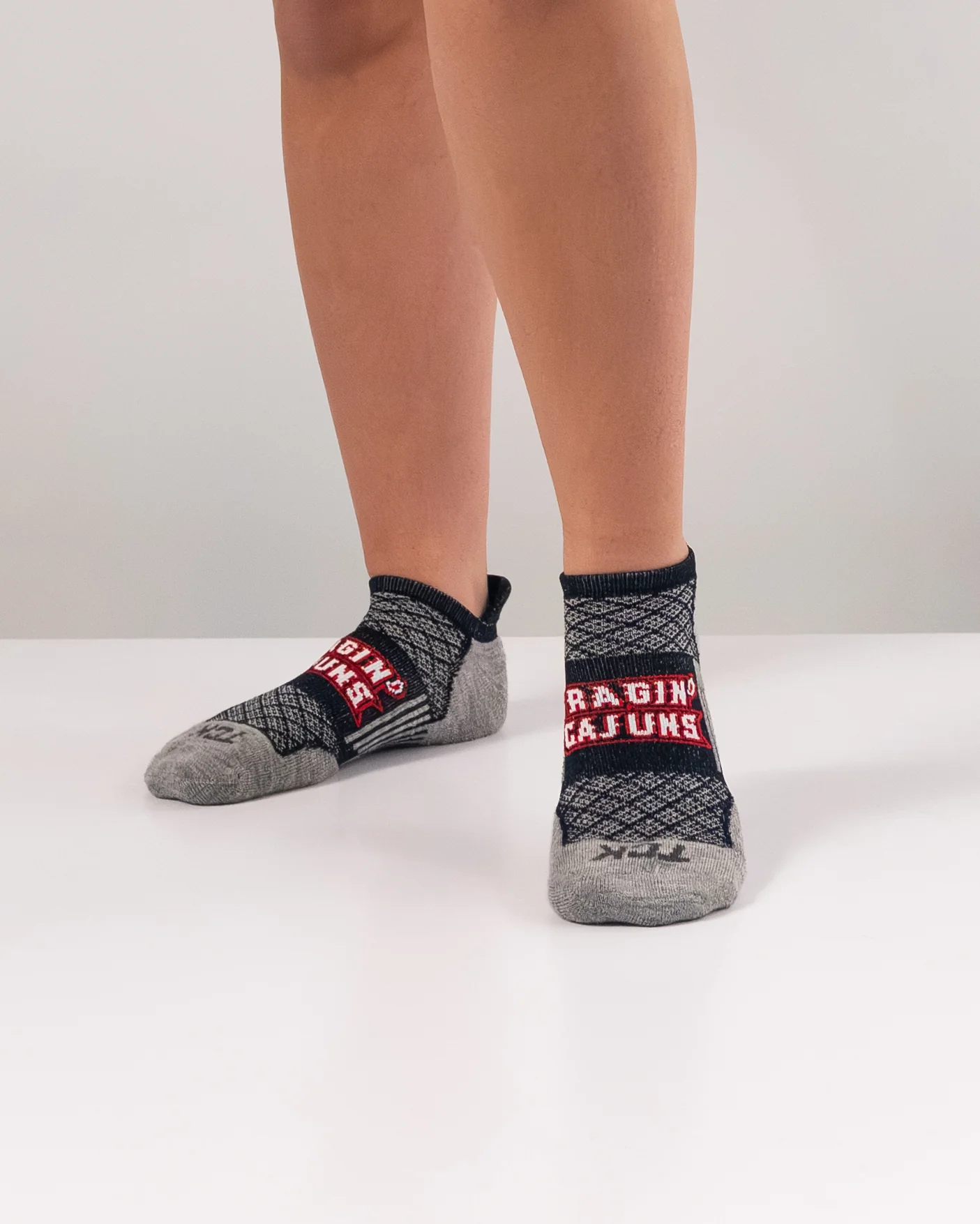 UL Lafayette Ragin Cajuns No Show Tour Socks - Image 4