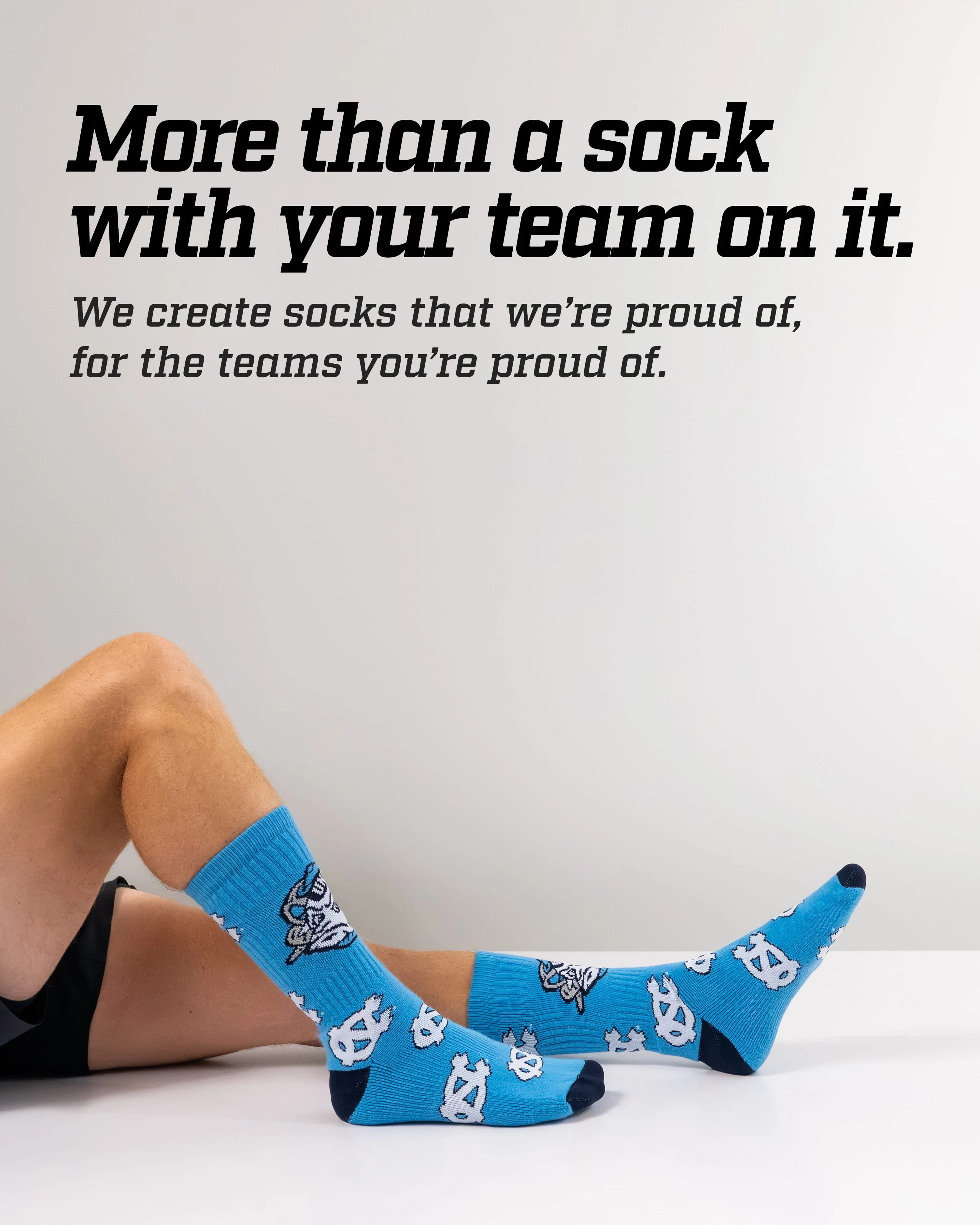 UNC Tar Heels Mayhem Crew Socks - Image 3