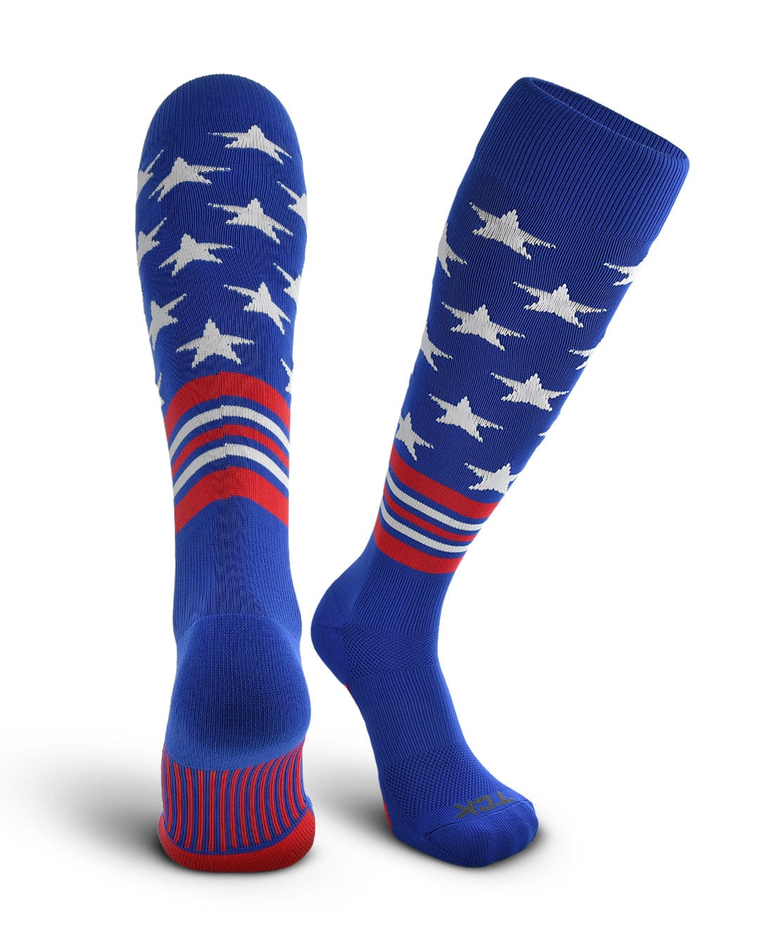 TCK Freedom Dugout USA Made Stars & Stripes OTC Socks - Image 6