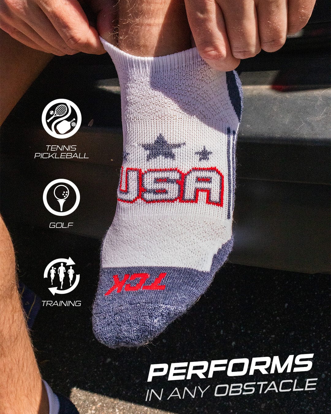 Tour USA No Show Socks for Men & Women - Premium Sports Sock - Image 5