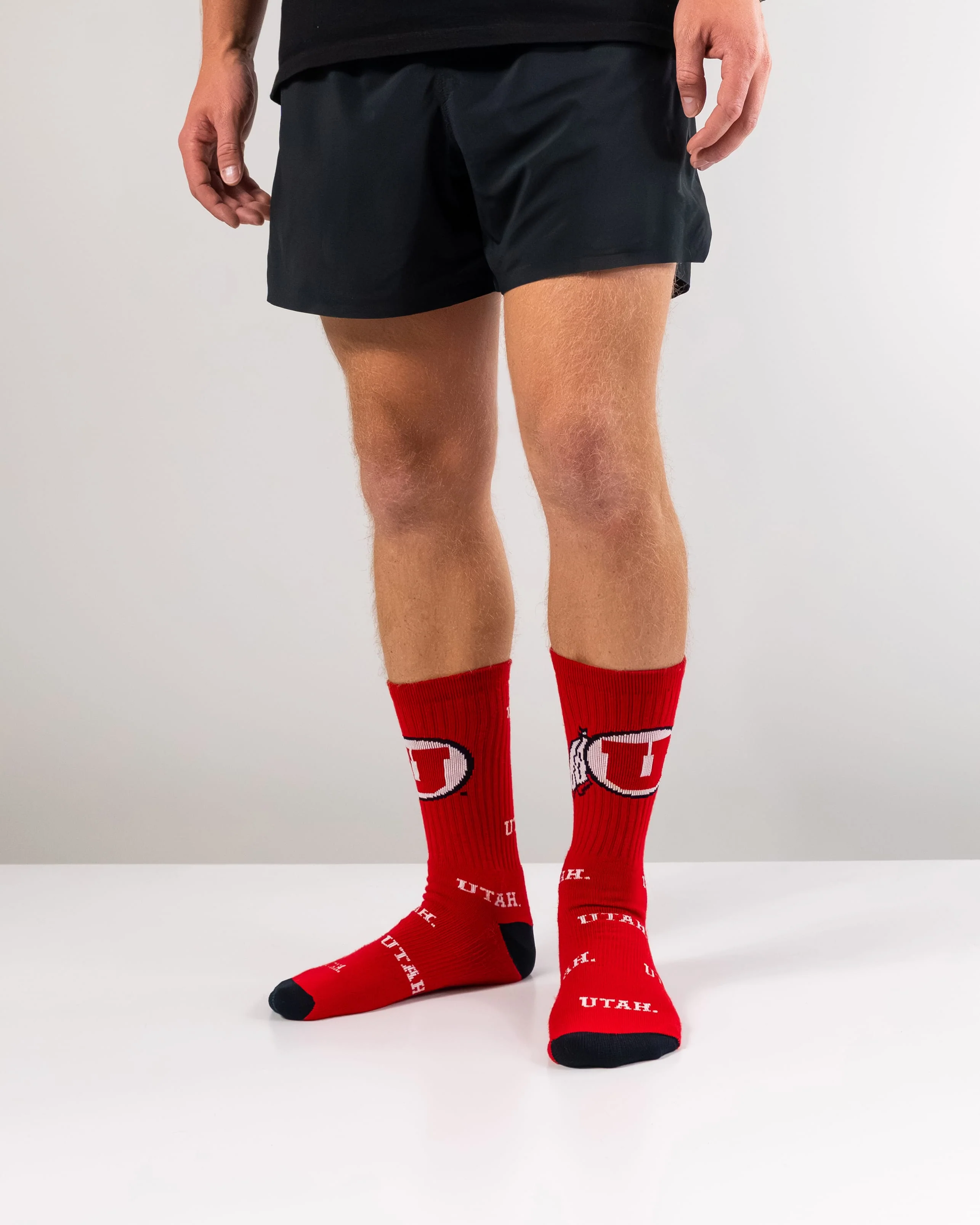 Utah Utes Mayhem Crew Socks - Image 4