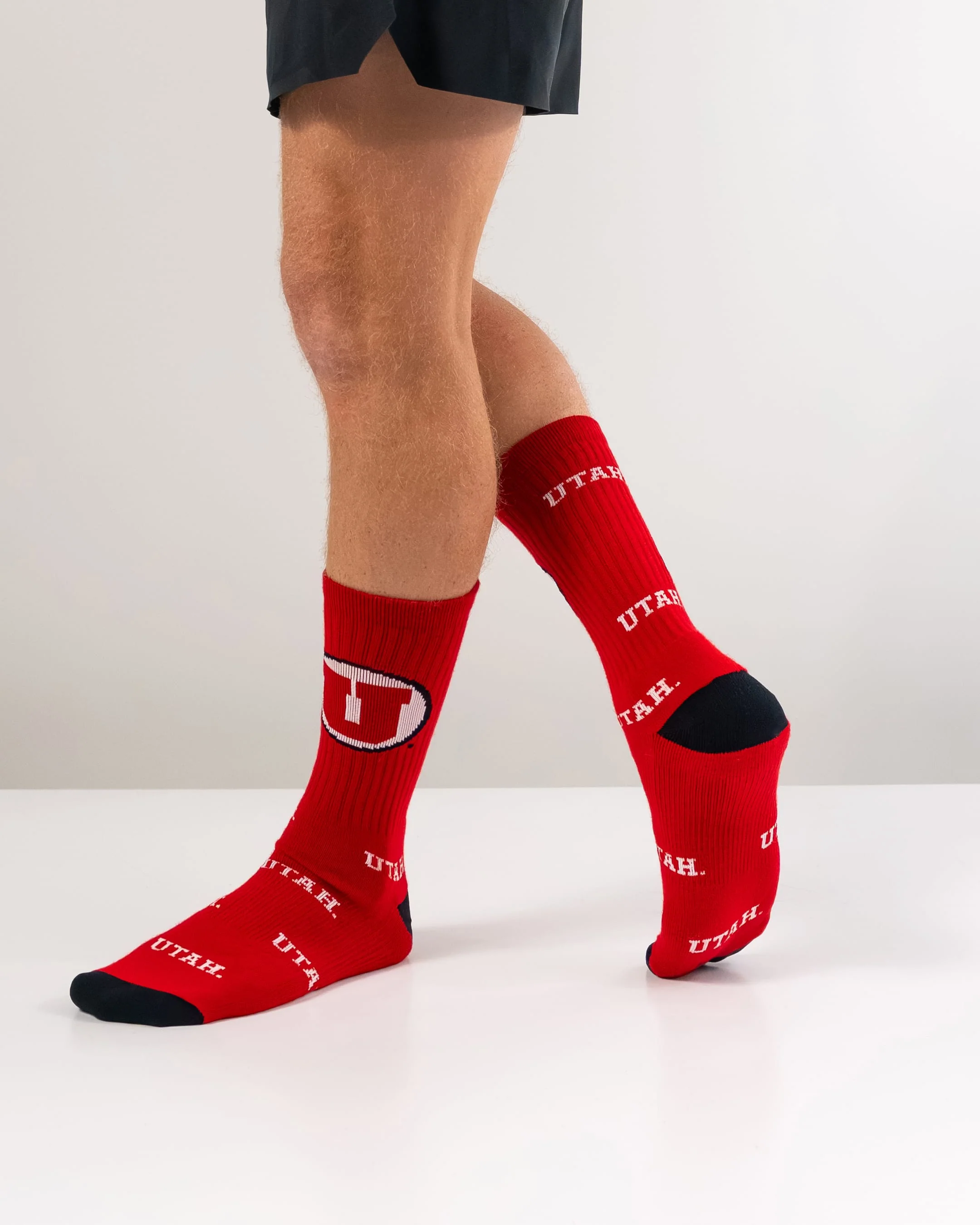 Utah Utes Mayhem Crew Socks - Image 5