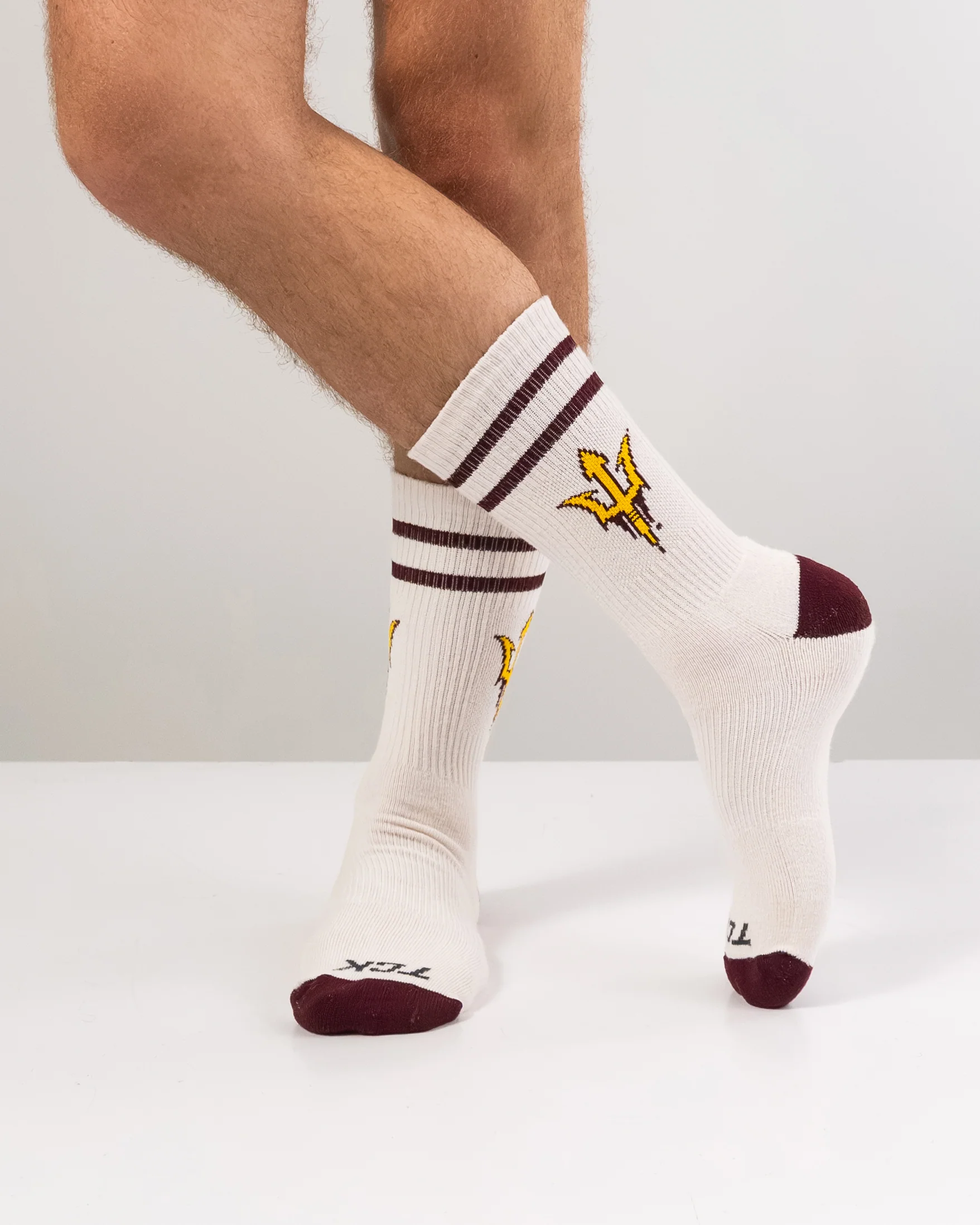 Vintage Arizona State Sun Devils Socks NCAA Socks For Men and Womens Soft Cotton Sock - Image 3