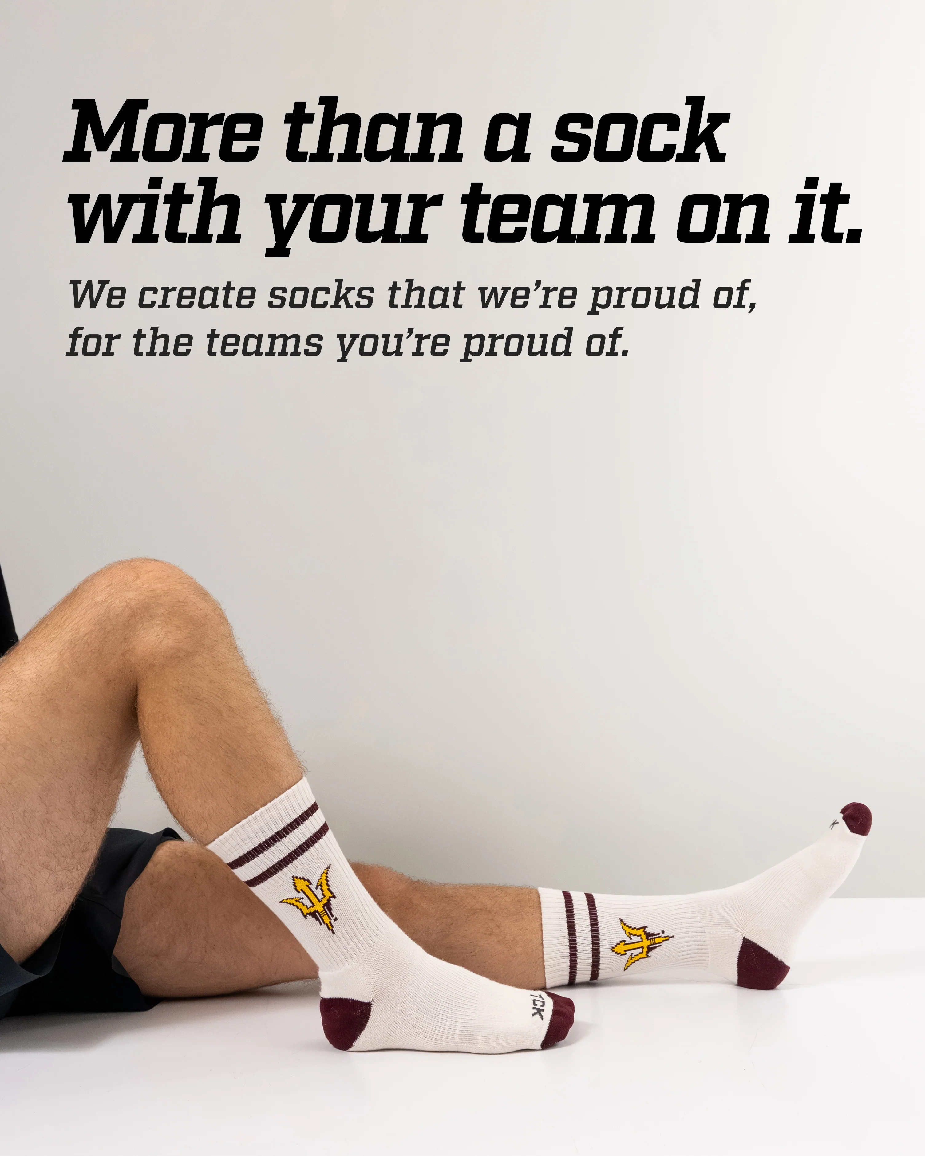 Vintage Arizona State Sun Devils Socks NCAA Socks For Men and Womens Soft Cotton Sock - Image 4