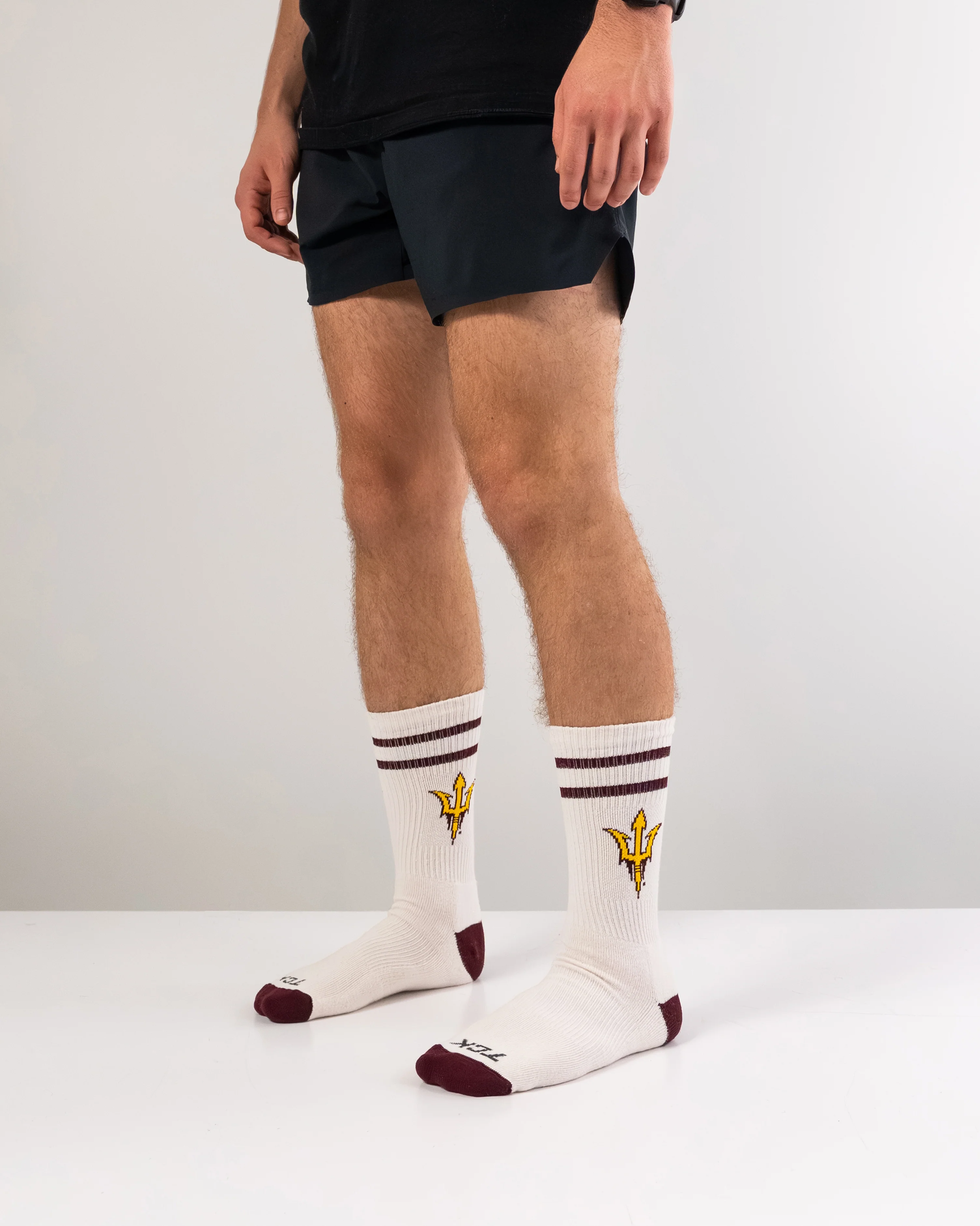 Vintage Arizona State Sun Devils Socks NCAA Socks For Men and Womens Soft Cotton Sock - Image 5