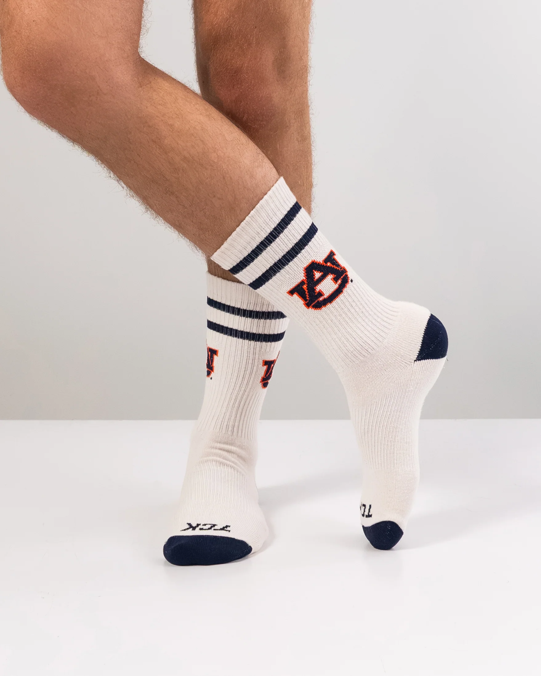 Vintage Auburn Tigers Socks NCAA Socks For Men and Womens Soft Cotton Sock - Image 3