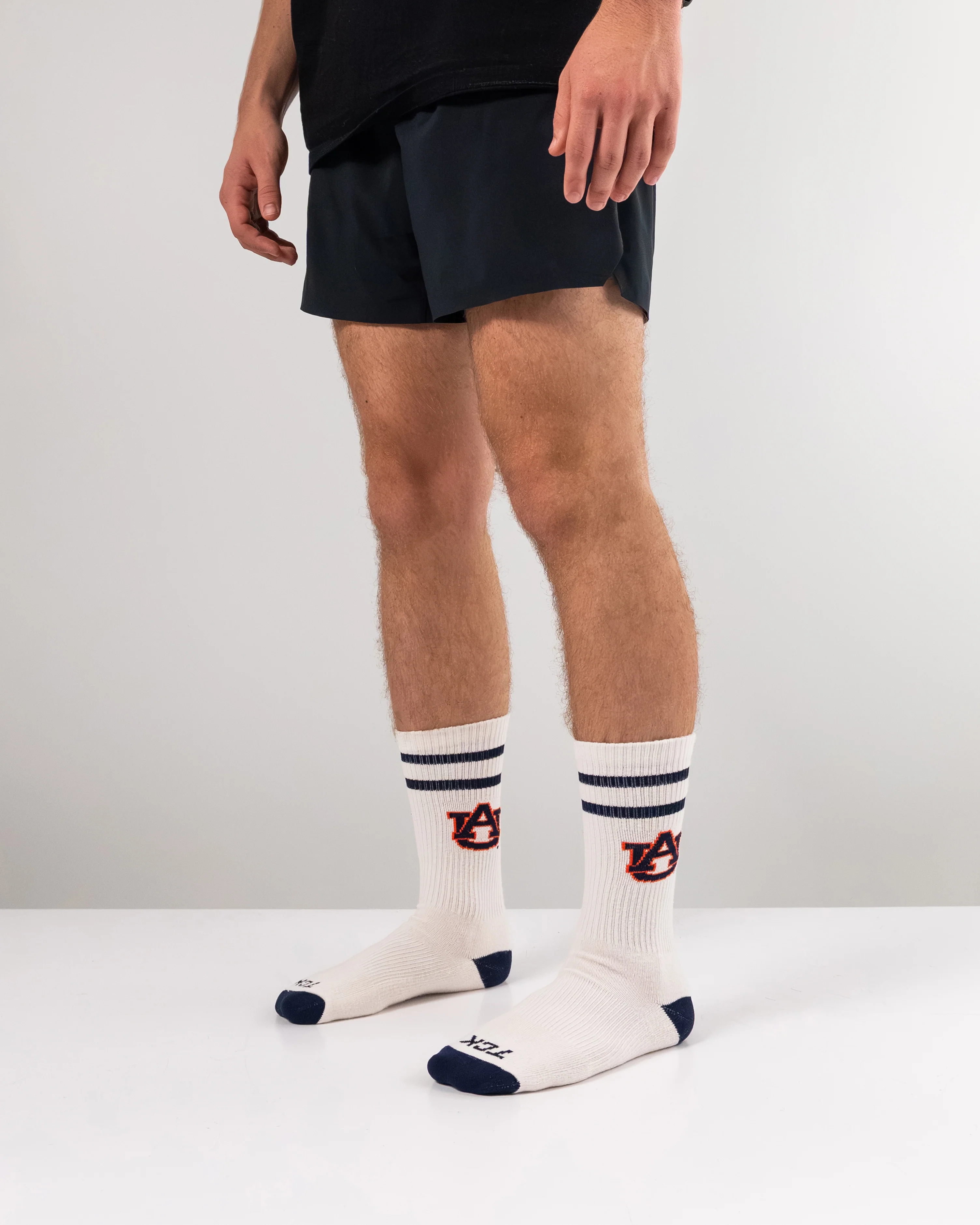 Vintage Auburn Tigers Socks NCAA Socks For Men and Womens Soft Cotton Sock - Image 5