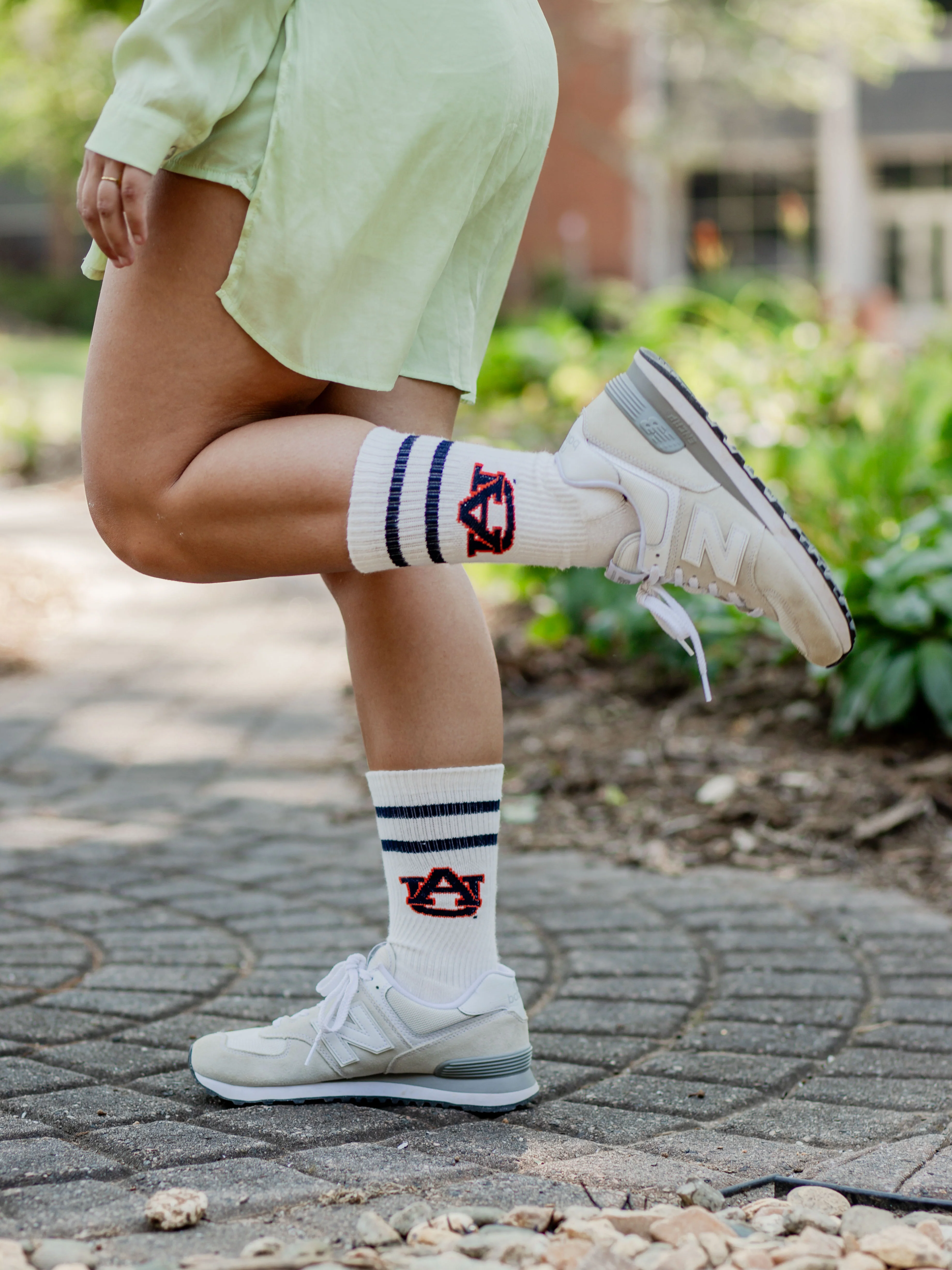 Vintage Auburn Tigers Socks NCAA Socks For Men and Womens Soft Cotton Sock - Image 6