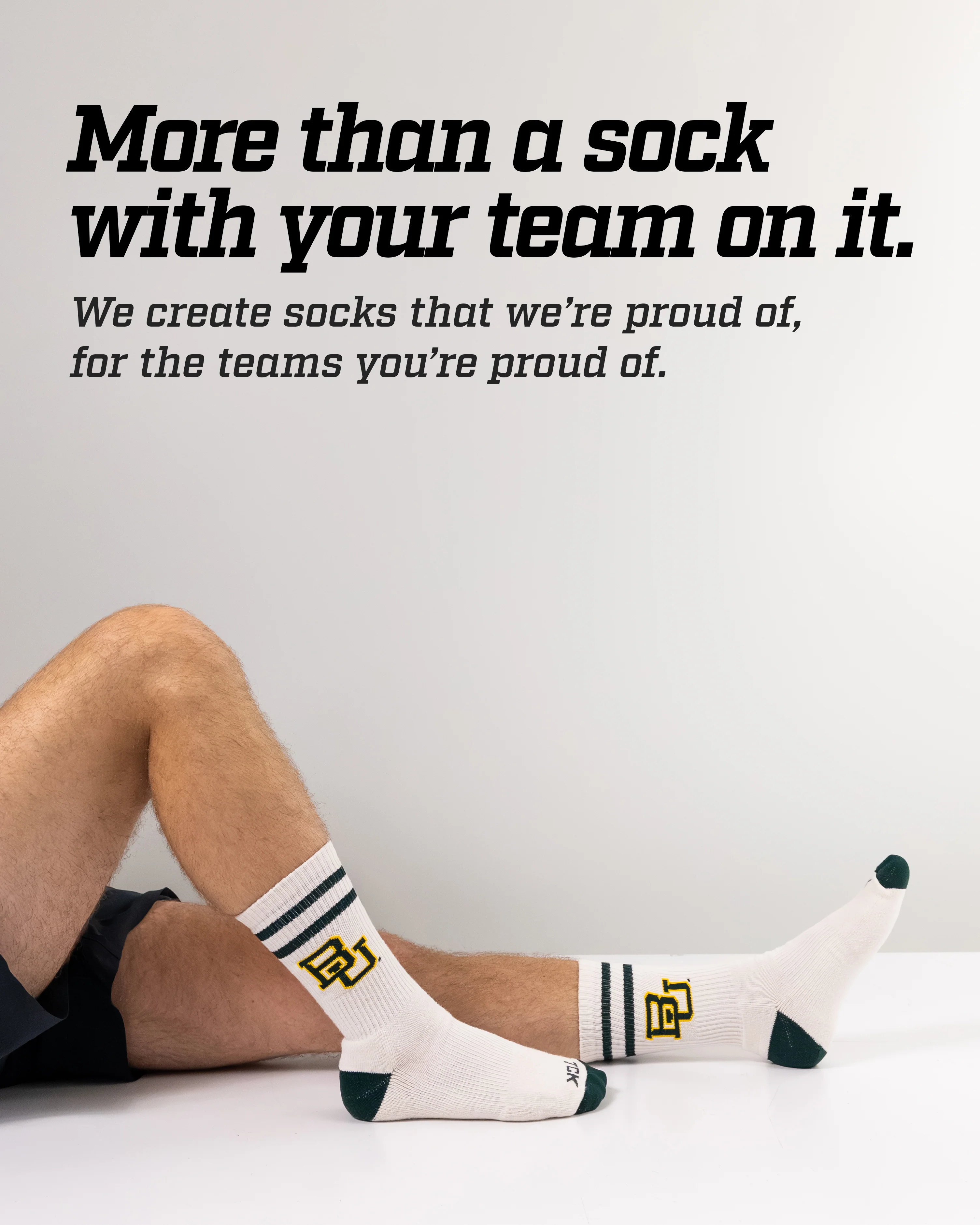 Vintage Baylor Bears Socks NCAA Socks For Men and Womens Soft Cotton Sock - Image 4