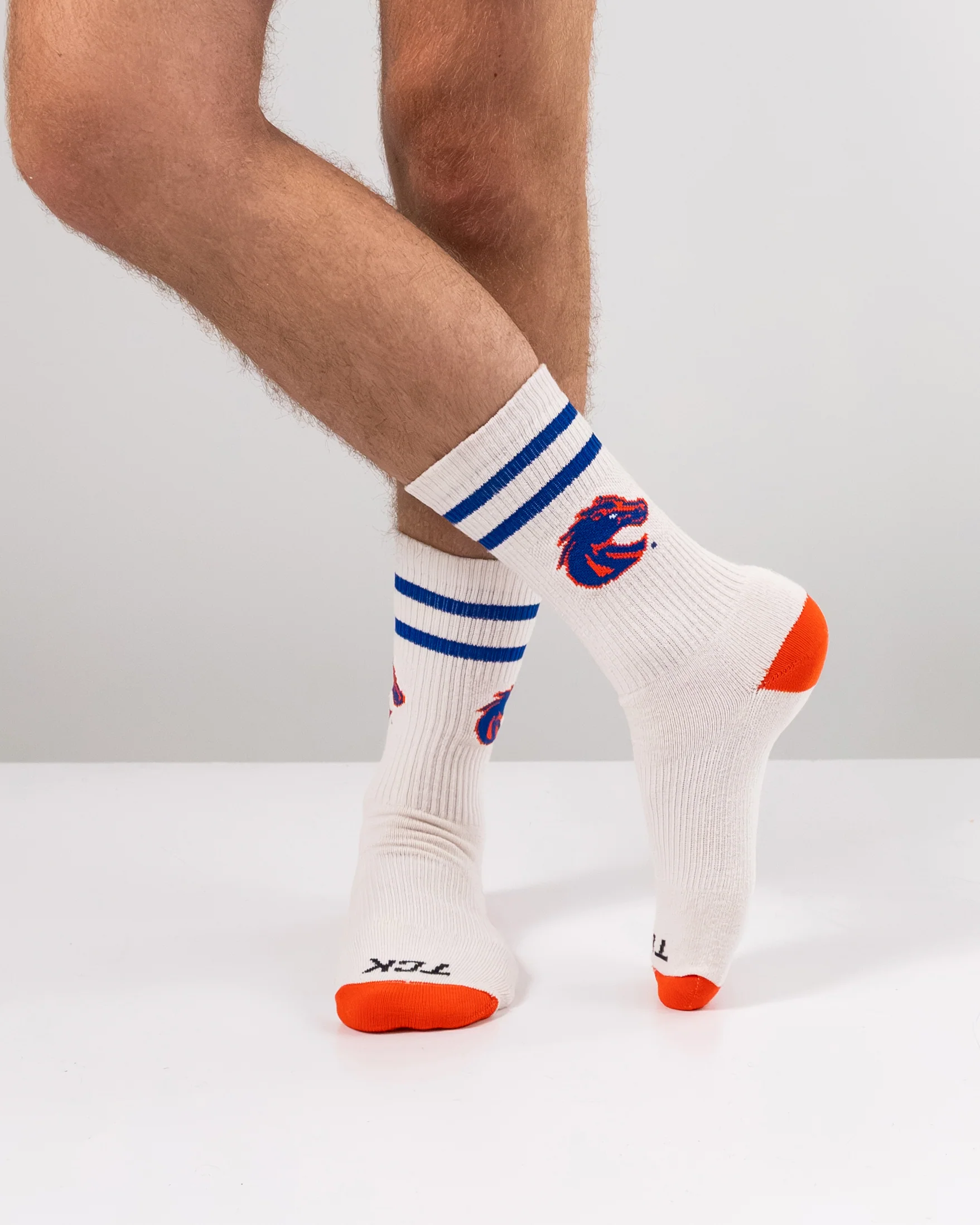 Vintage Boise State Broncos Socks NCAA Socks For Men and Womens Soft Cotton Sock - Image 3