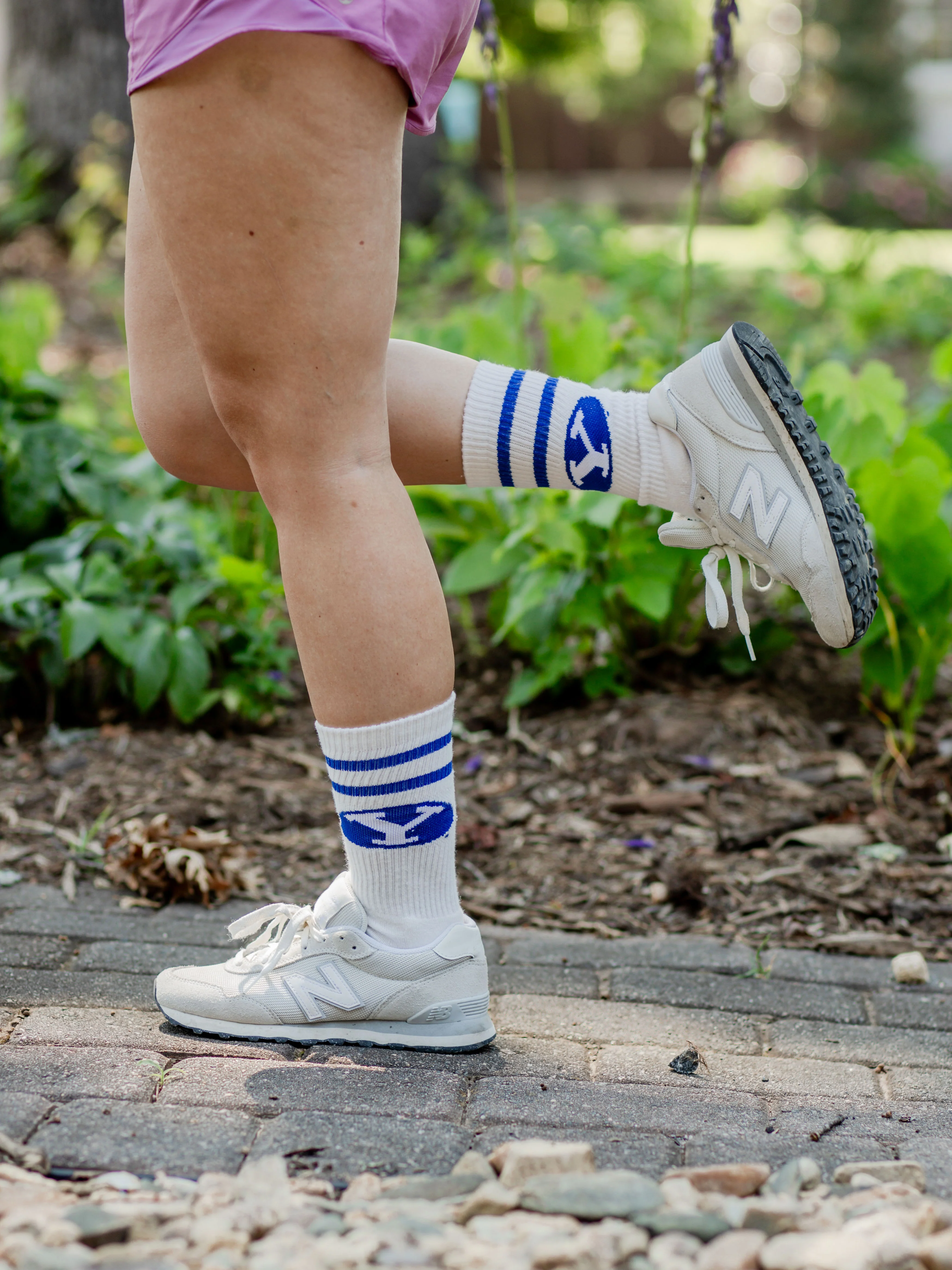 Vintage BYU Cougars Socks NCAA Socks For Men and Womens Soft Cotton Sock - Image 6
