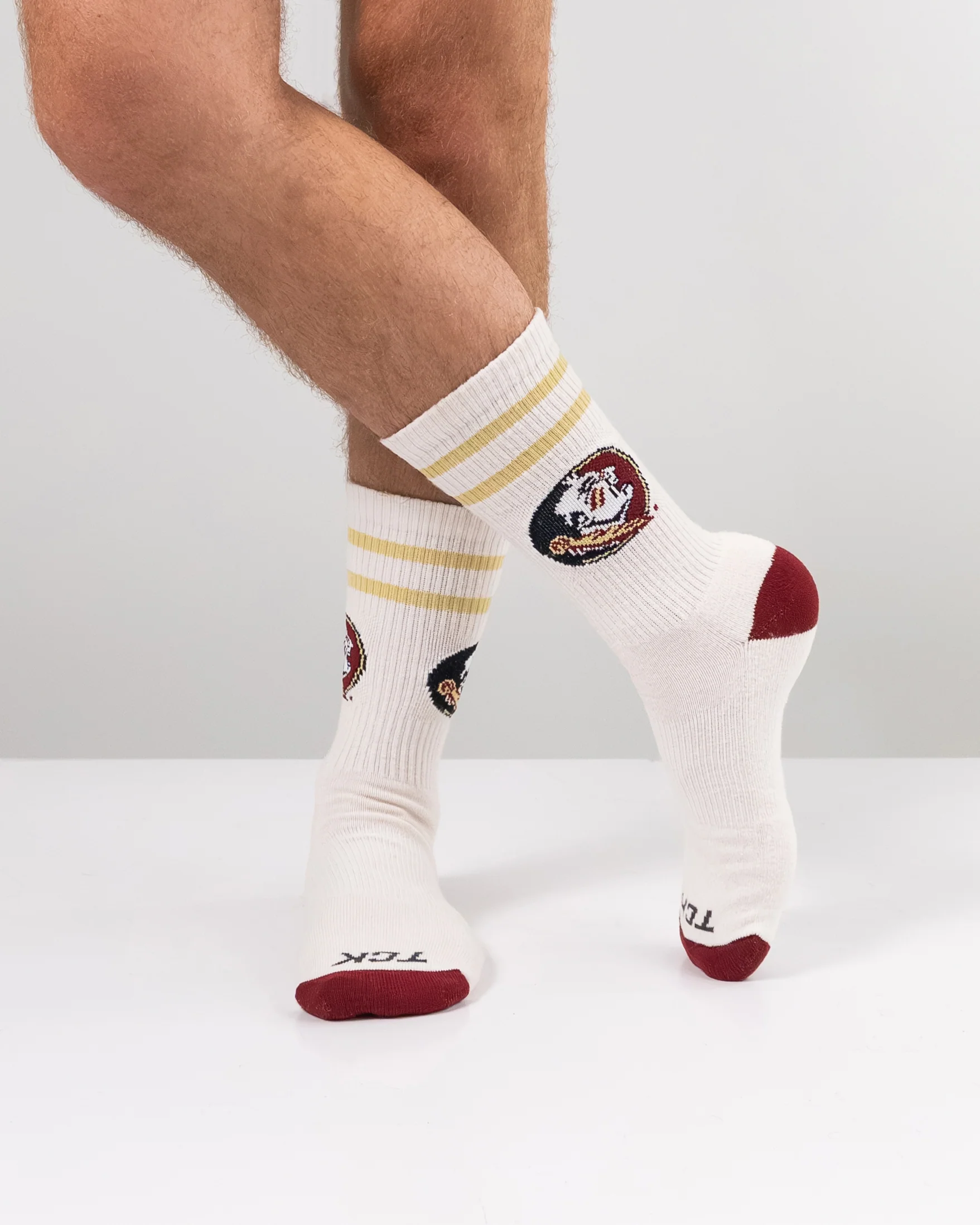 Vintage Florida State Seminoles Socks NCAA Socks For Men and Womens Soft Cotton Sock - Image 3